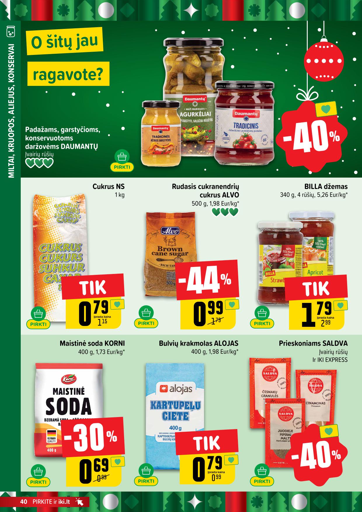 Naujausias IKI kaininis katalogas 2025.12.08 - 2025.12.14