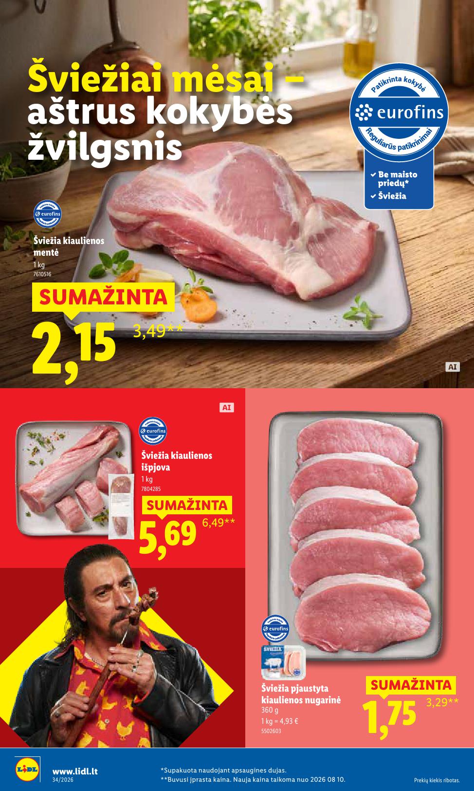 Naujausias LIDL kaininis katalogas 2026.08.17 - 2026.08.23