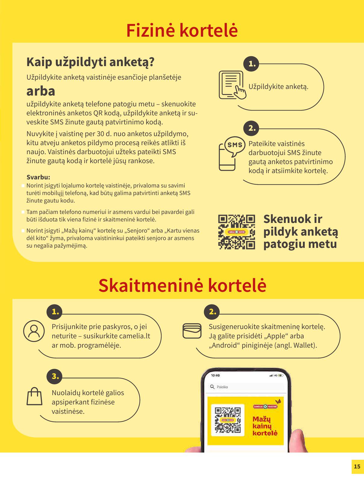 CAMELIA vaistinės akcijų leidinys 2026.07.01 - 2026.07.31