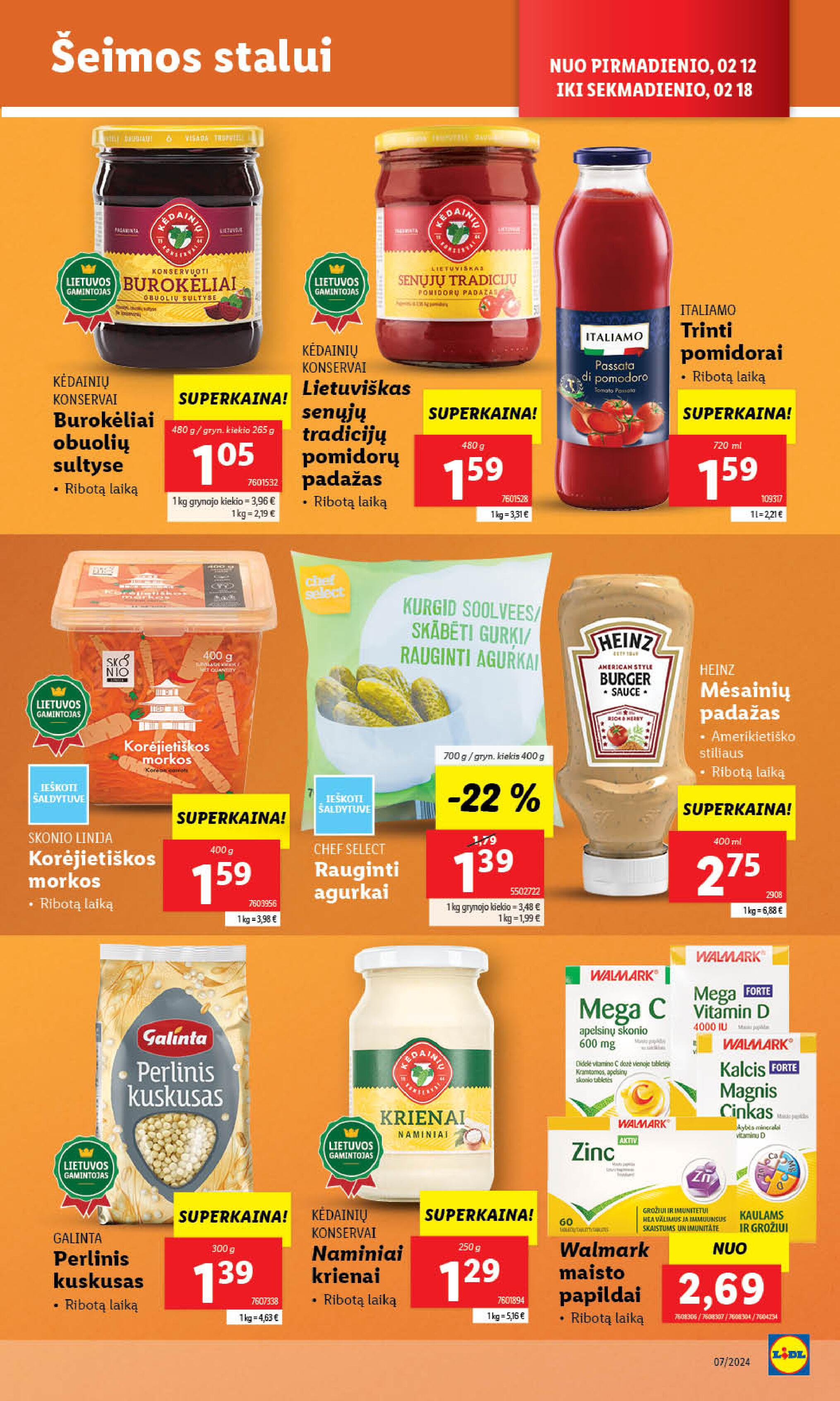 Naujausias LIDL kaininis katalogas 2024.02.12 - 2024.02.18