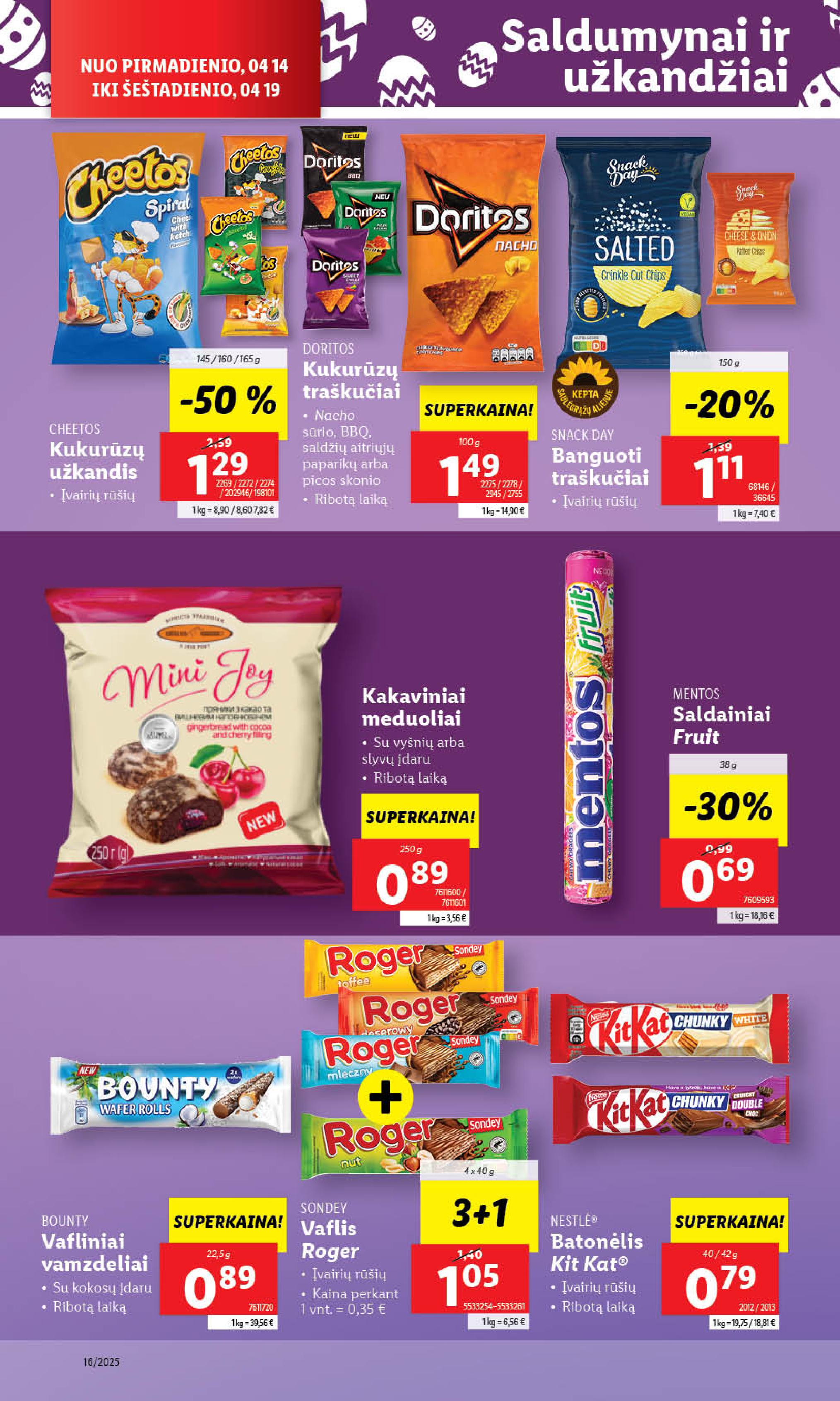 Naujausias LIDL kaininis katalogas 2025.04.14 - 2025.04.19