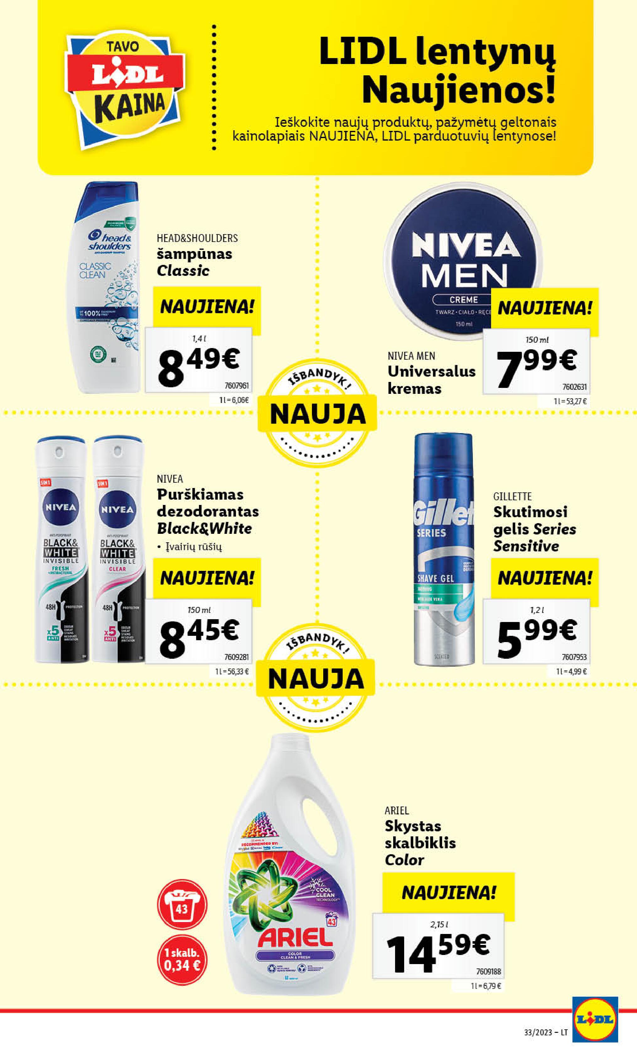 Naujausias LIDL kaininis katalogas 2023.08.14 - 2023.08.20