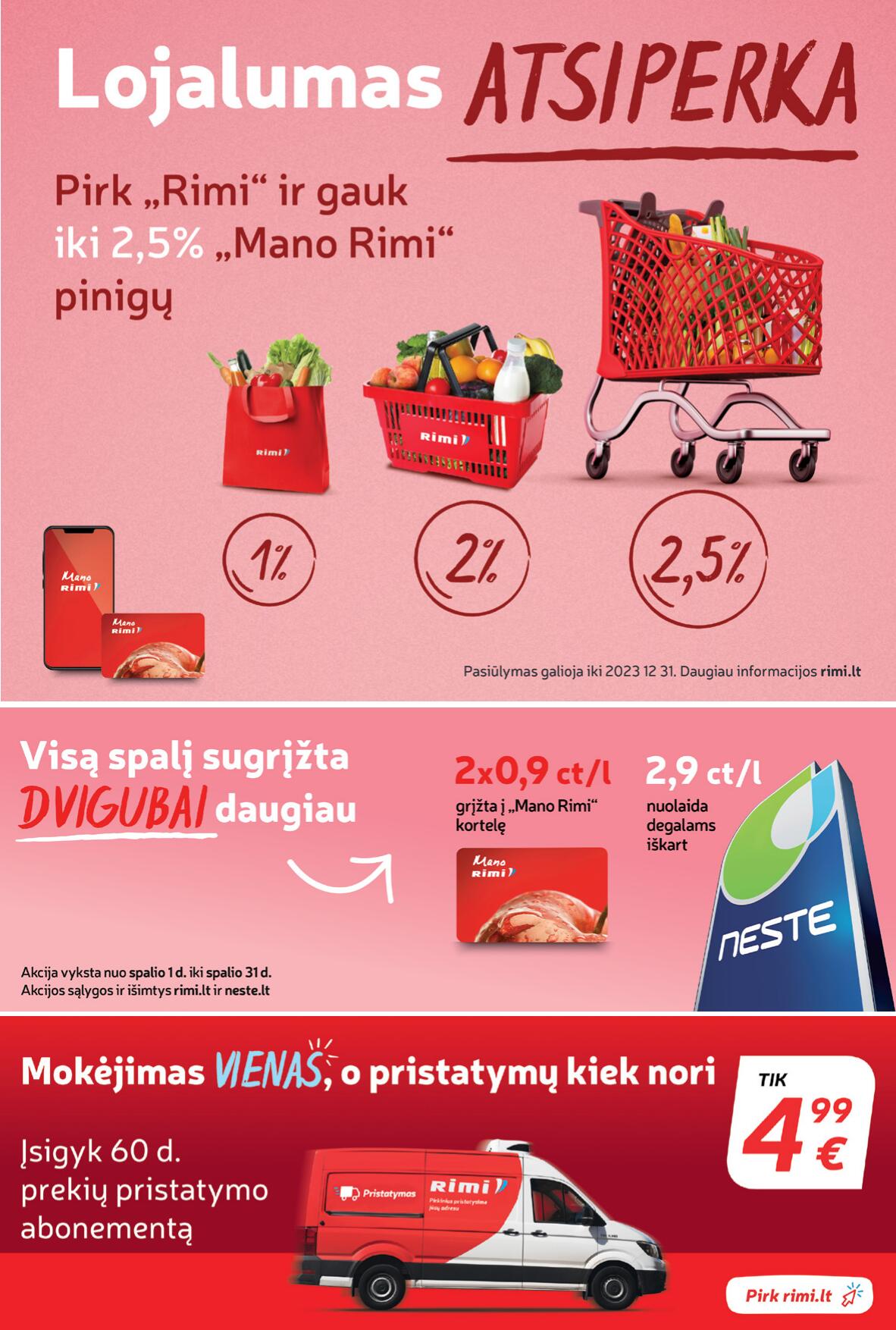 Naujausias RIMI kaininis katalogas 2023.10.03 - 2023.10.09