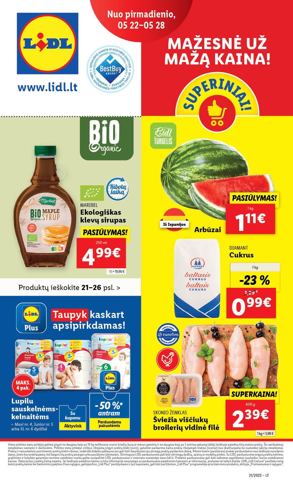 Naujausias LIDL kaininis katalogas 2023.05.22 - 2023.05.28
