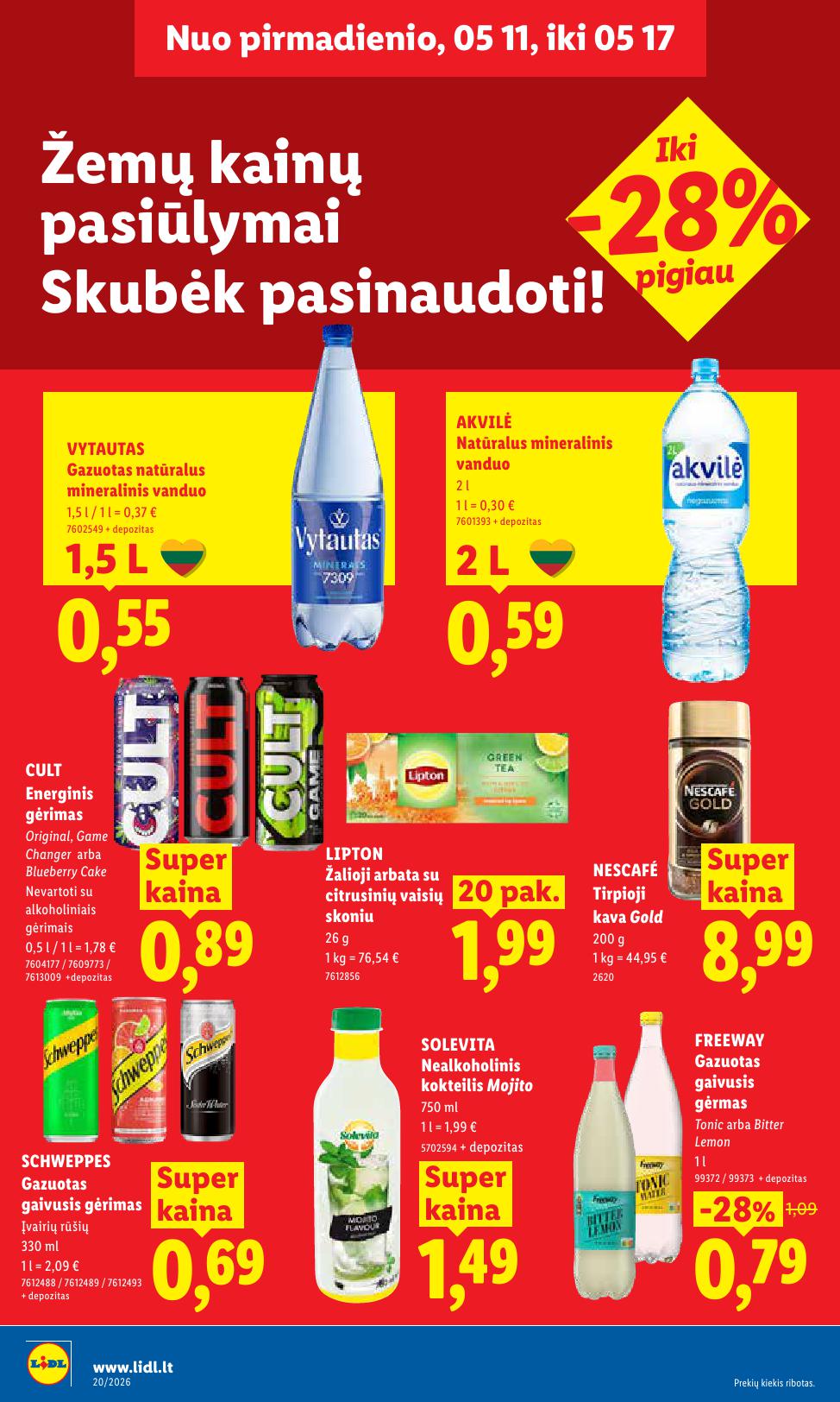 Naujausias LIDL kaininis katalogas 2026.05.11 - 2026.05.17