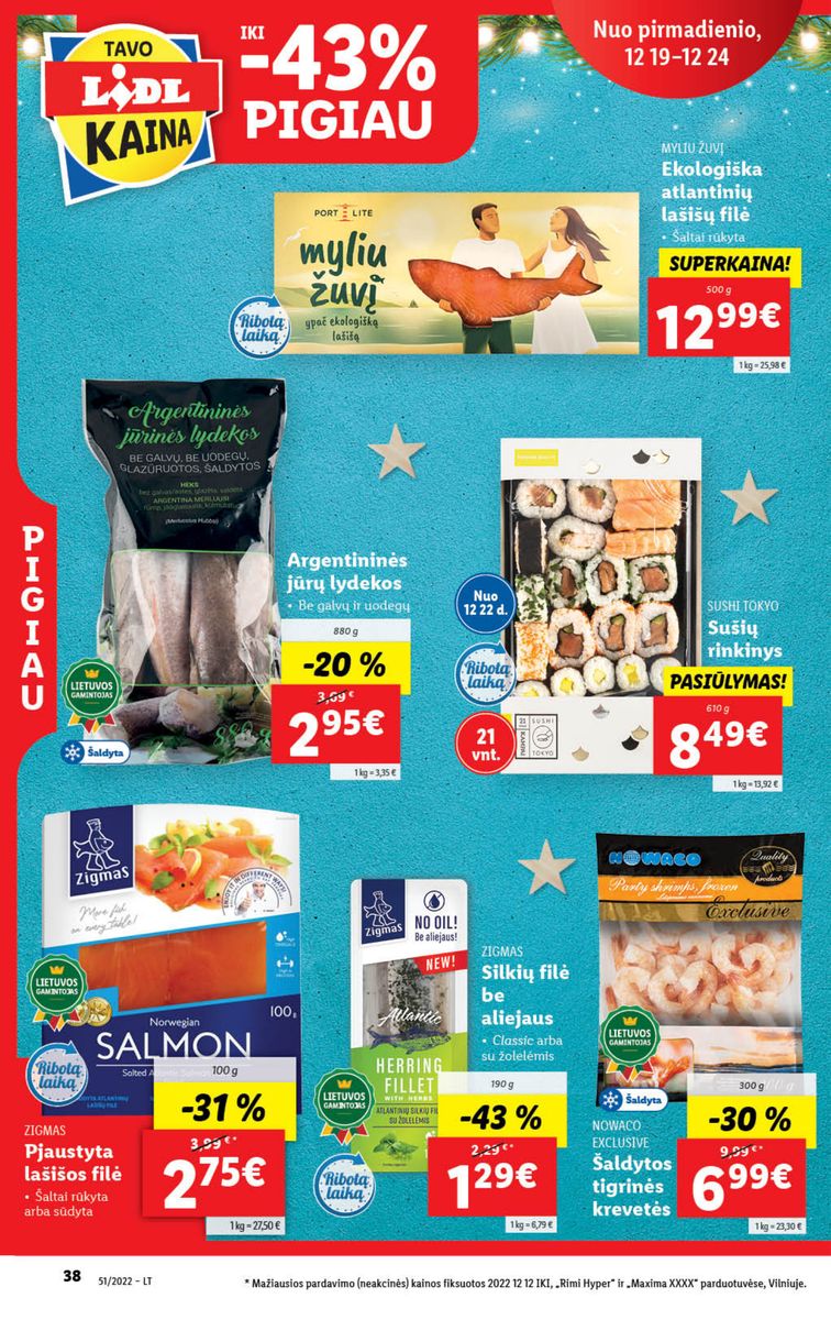 Naujausias LIDL kaininis katalogas 2022.12.19 - 2022.12.25