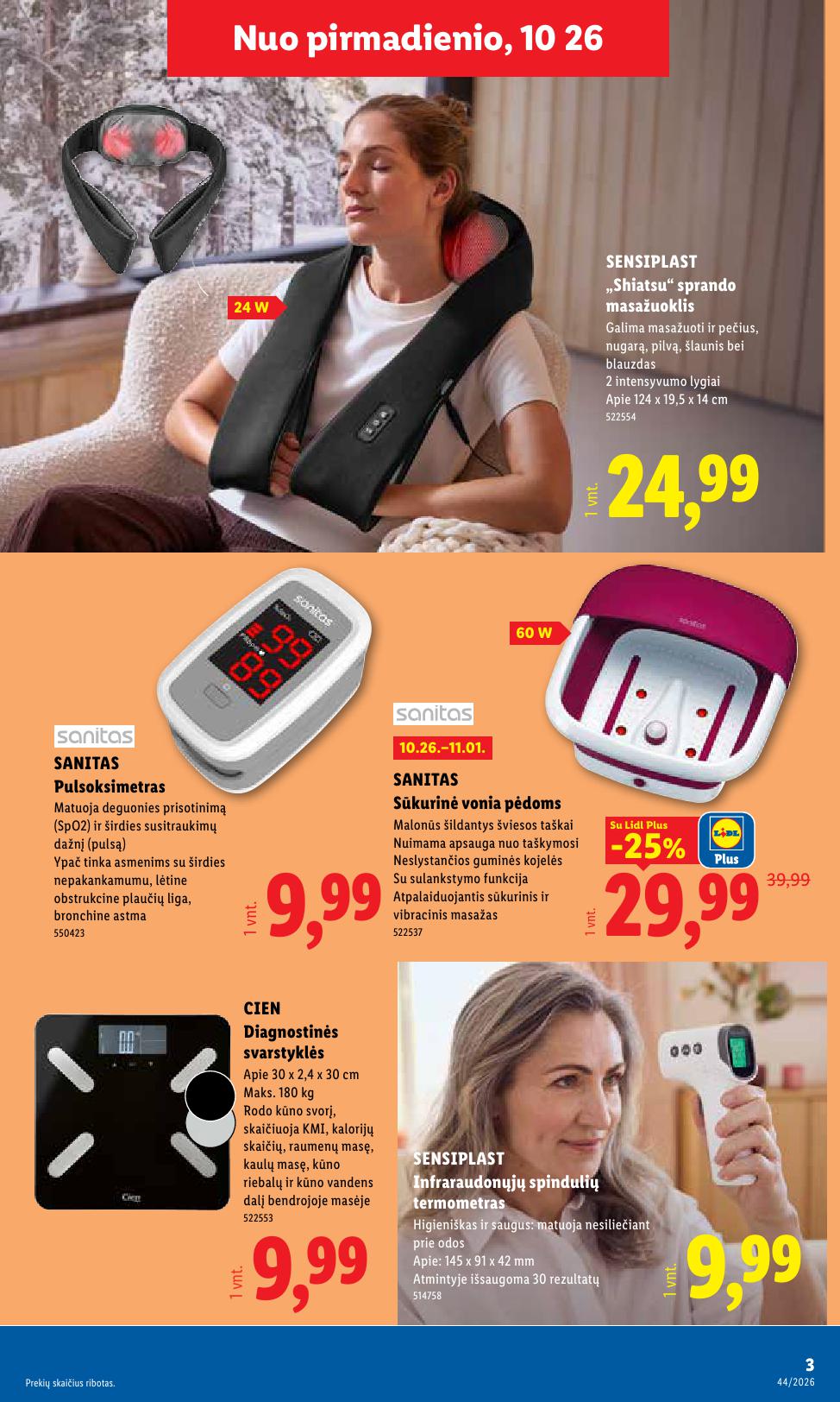 LIDL ne maisto prekių leidinys 2026.10.26 - 2026.11.01