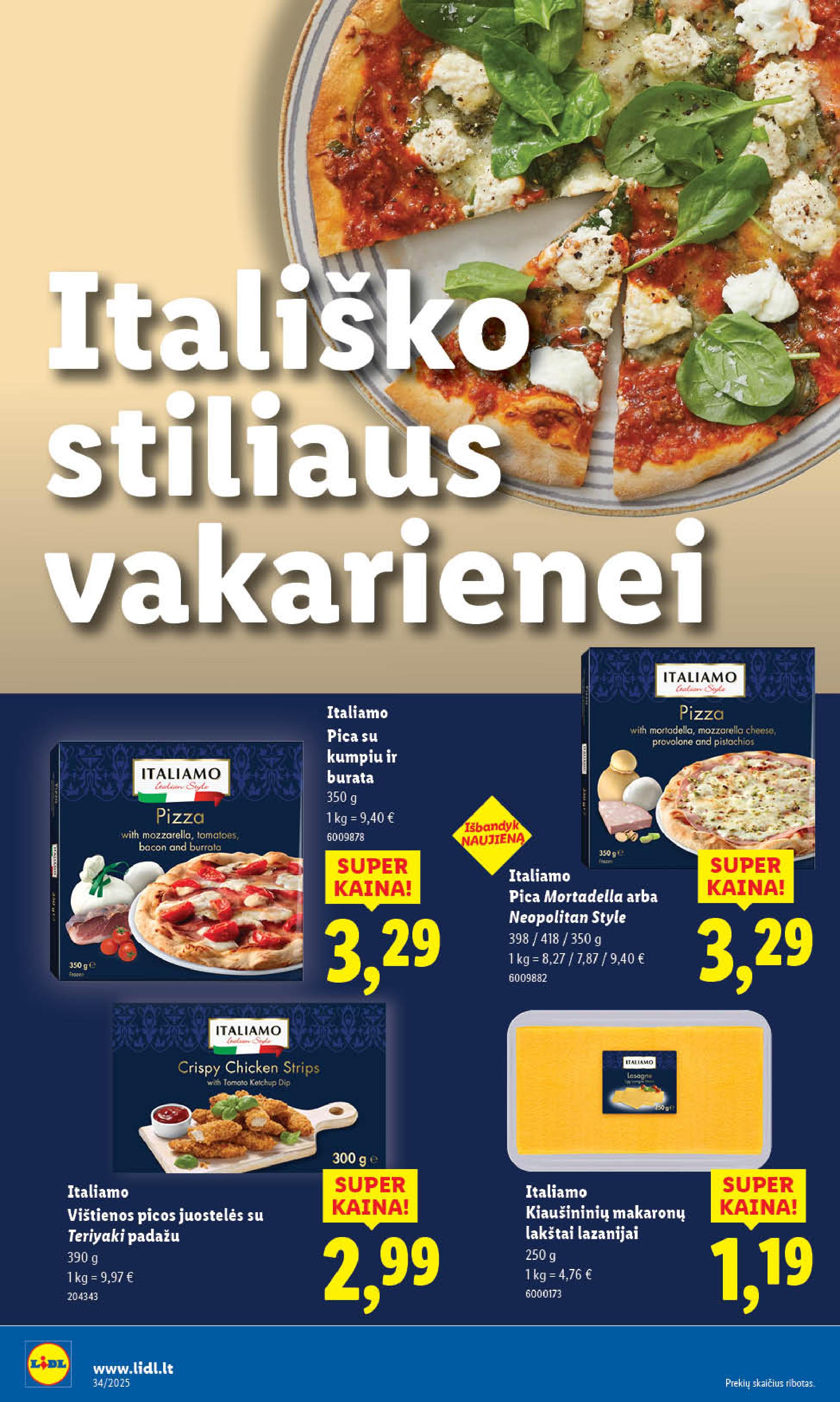 Naujausias LIDL kaininis katalogas 2025.08.18 - 2025.08.24