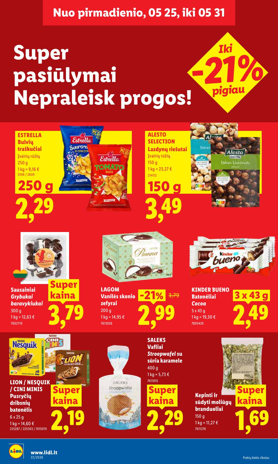Naujausias LIDL kaininis katalogas 2026.05.25 - 2026.05.31