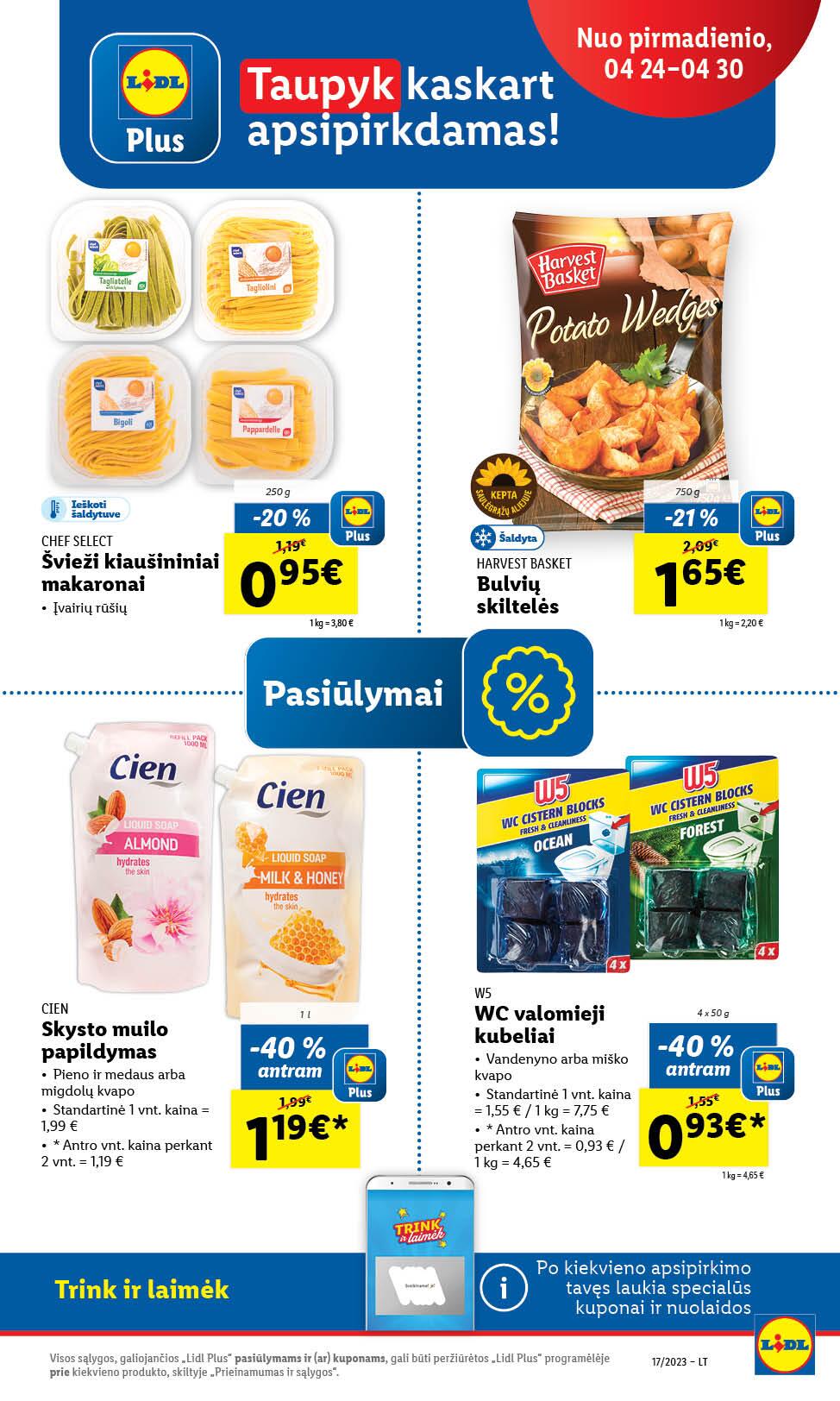 Naujausias LIDL kaininis katalogas 2023.04.24 - 2023.04.30