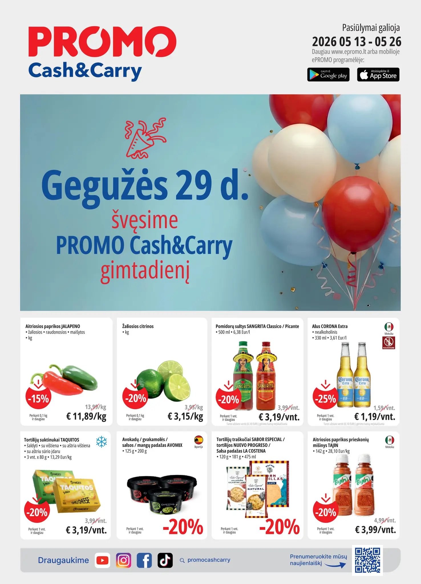 PROMO Cash&Carry akcijų leidinys 2026.04.29 - 2026.05.26