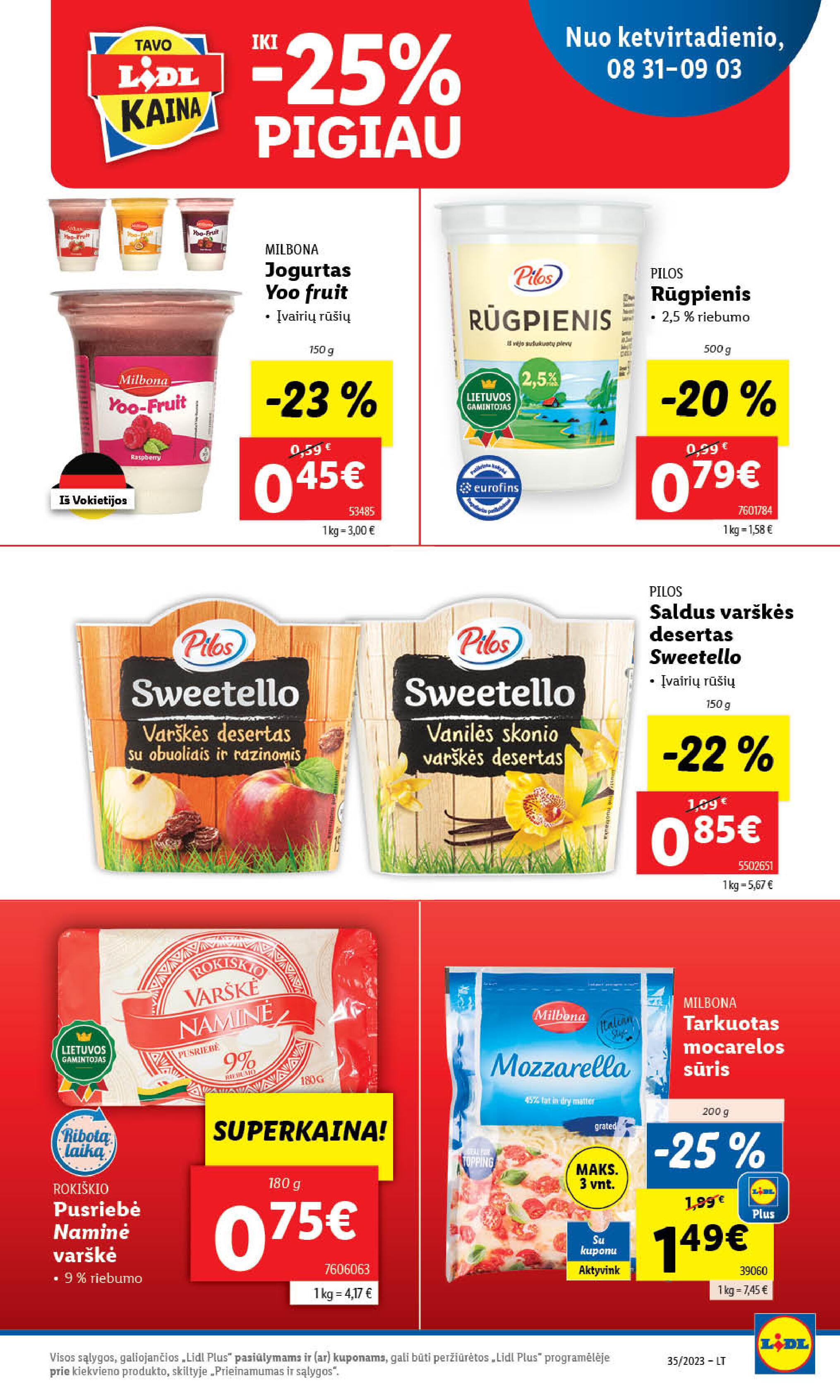 Naujausias LIDL kaininis katalogas 2023.08.28 - 2023.09.03