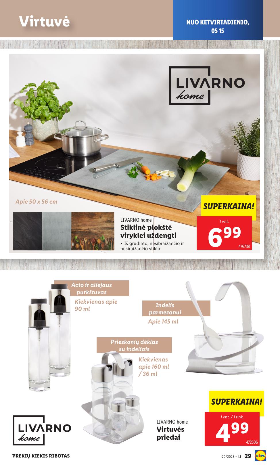 LIDL ne maisto prekių leidinys 2025.05.12 - 2025.05.18