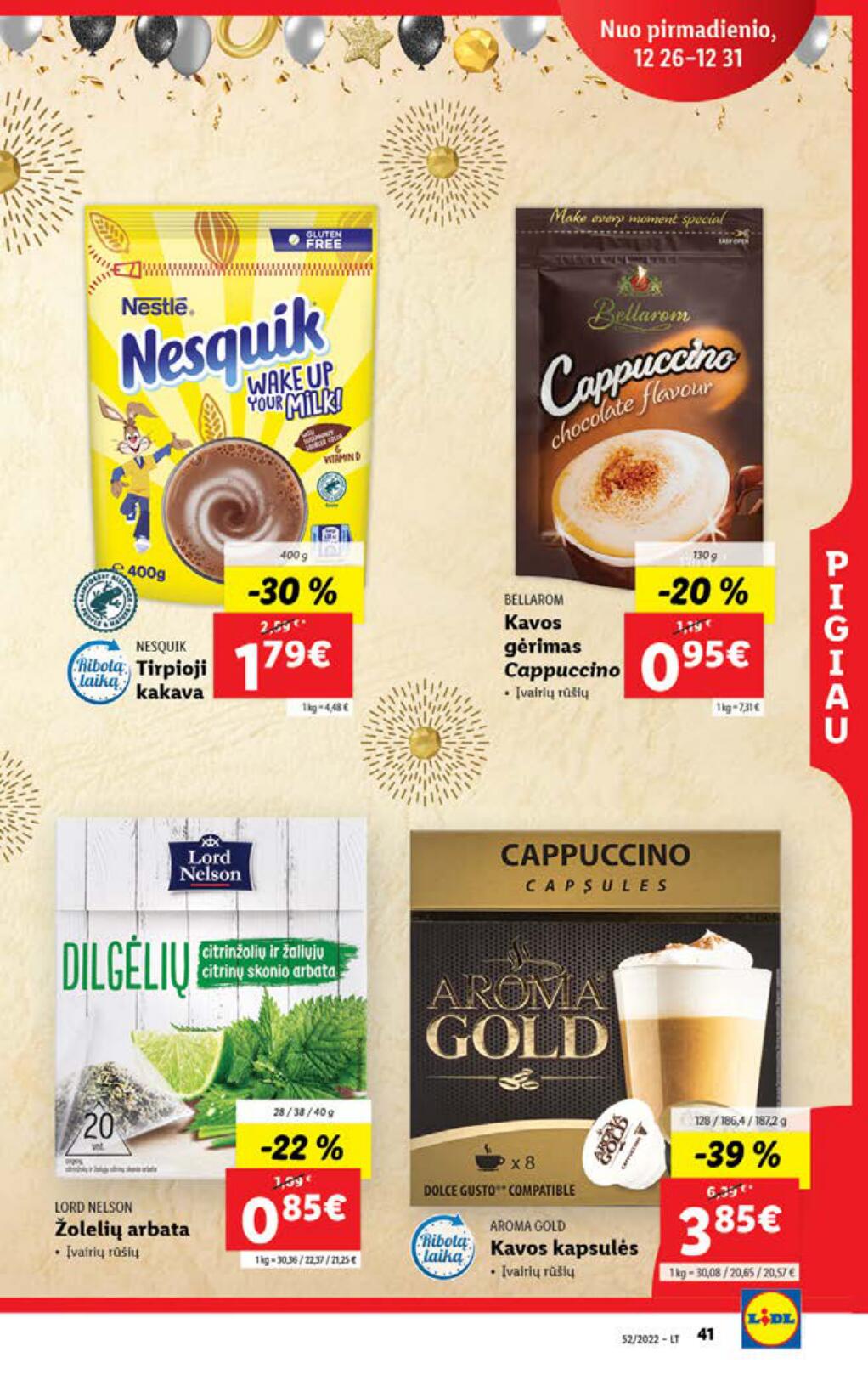 Naujausias LIDL kaininis katalogas 2022.12.26 - 2023.01.01