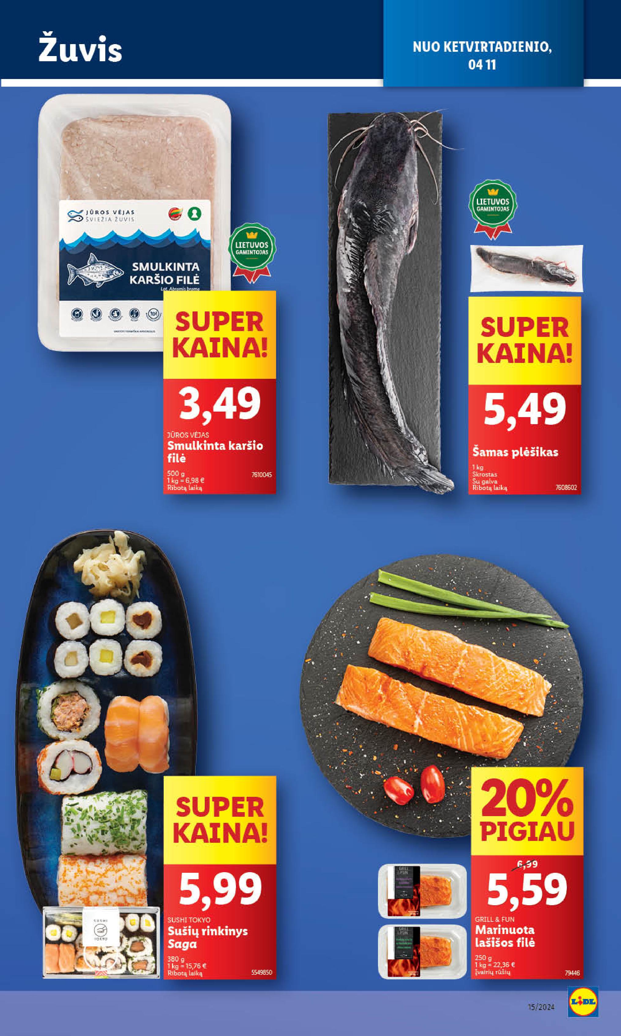 Naujausias LIDL kaininis katalogas 2024.04.08 - 2024.04.14