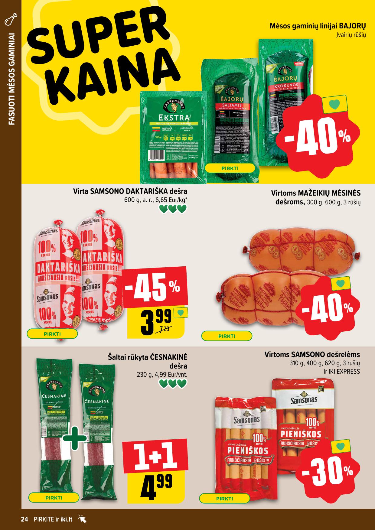 Naujausias IKI kaininis katalogas 2024.10.28 - 2024.11.03