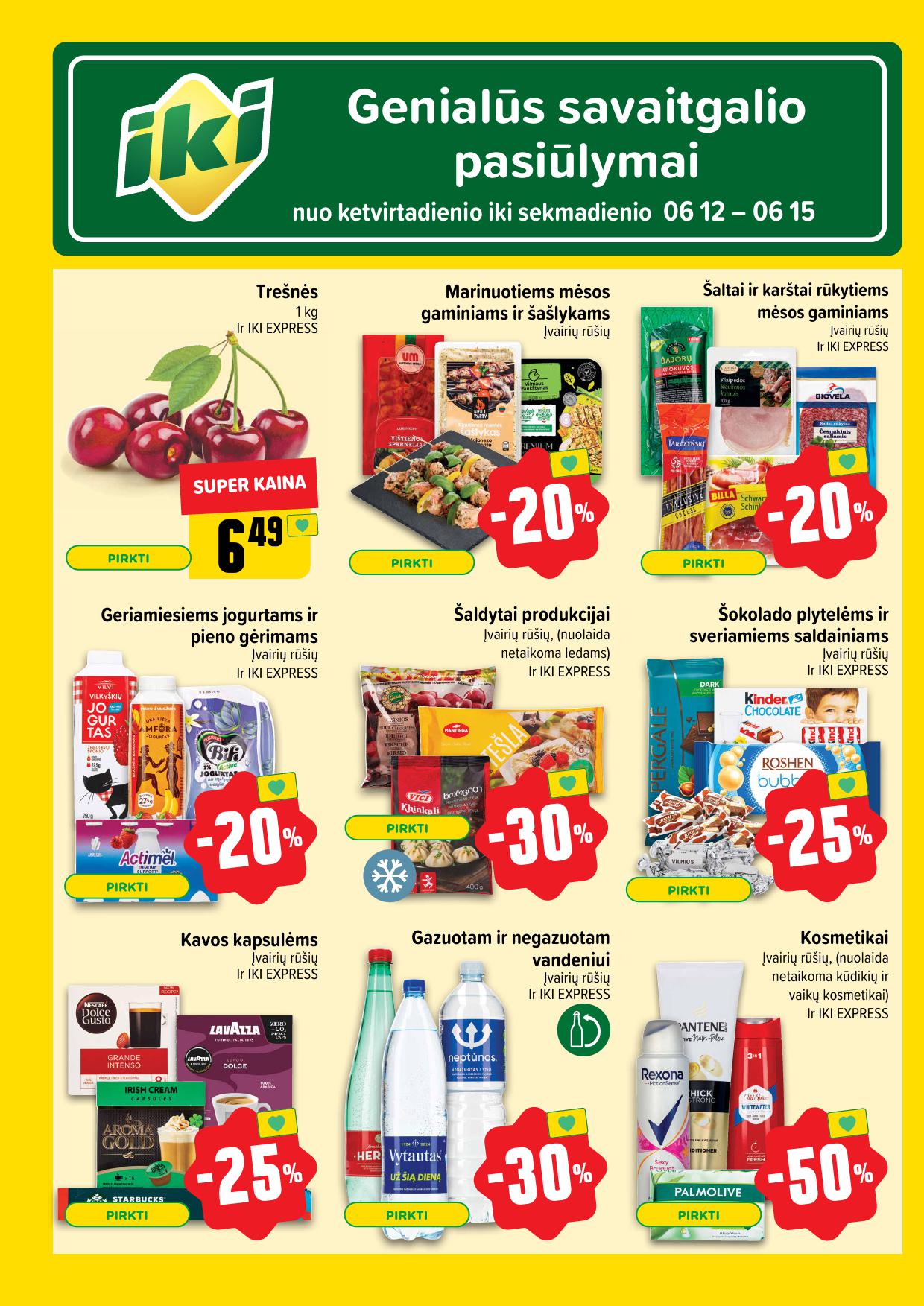 IKI SAVAITĖLĖ akcijų ir nuolaidų leidinys Nr.24 2025.06.09 - 2025.06.15