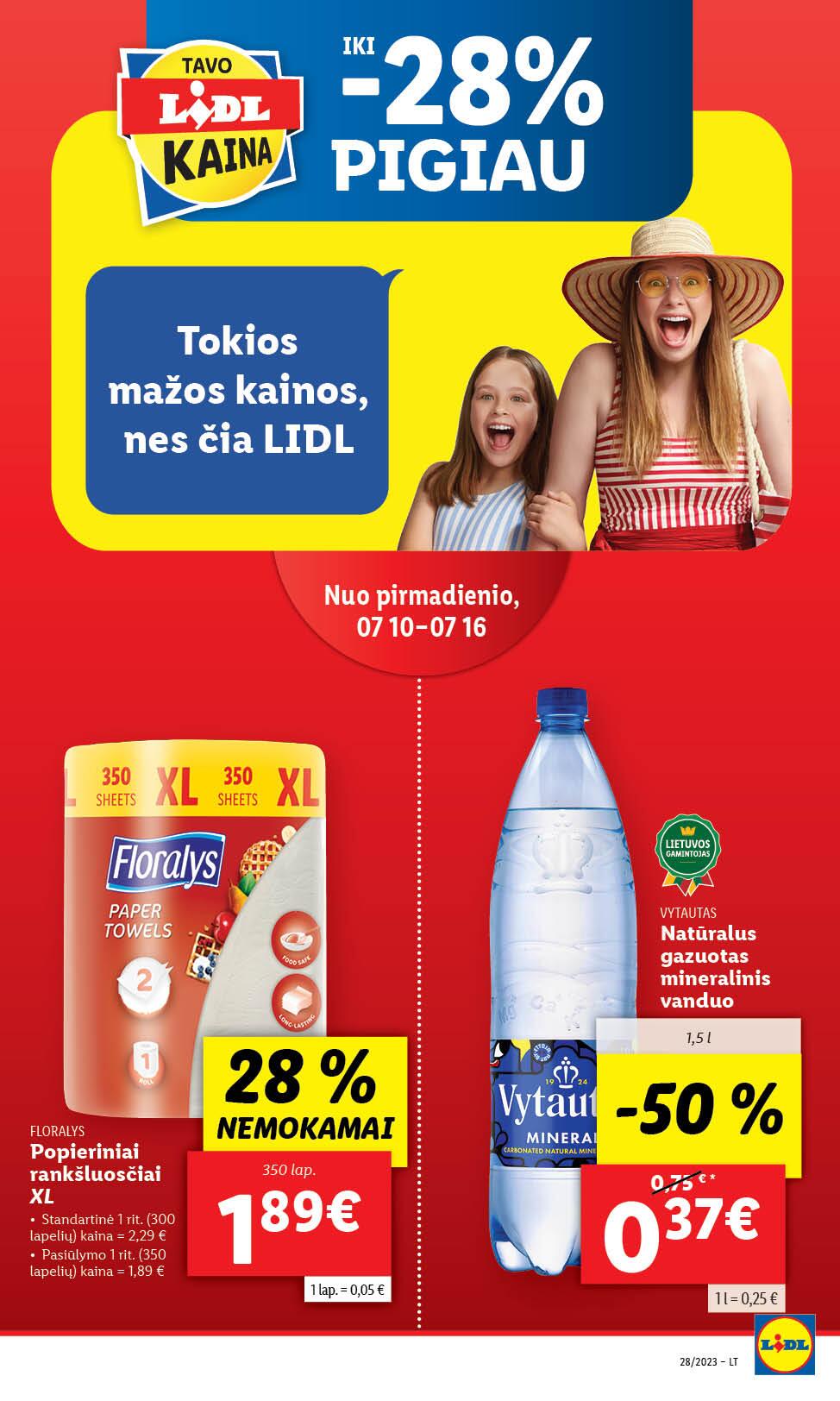Naujausias LIDL kaininis katalogas 2023.07.10 - 2023.07.16