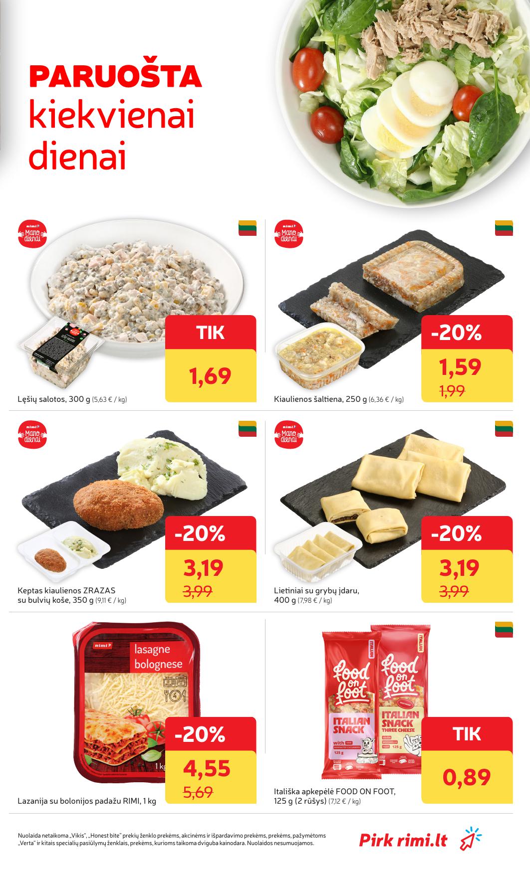Naujausias RIMI kaininis katalogas 2026.04.07 - 2026.04.13