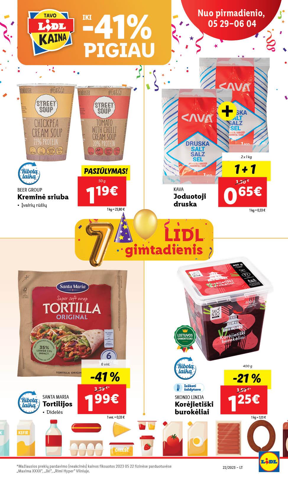 Naujausias LIDL kaininis katalogas 2023.05.29 - 2023.06.04