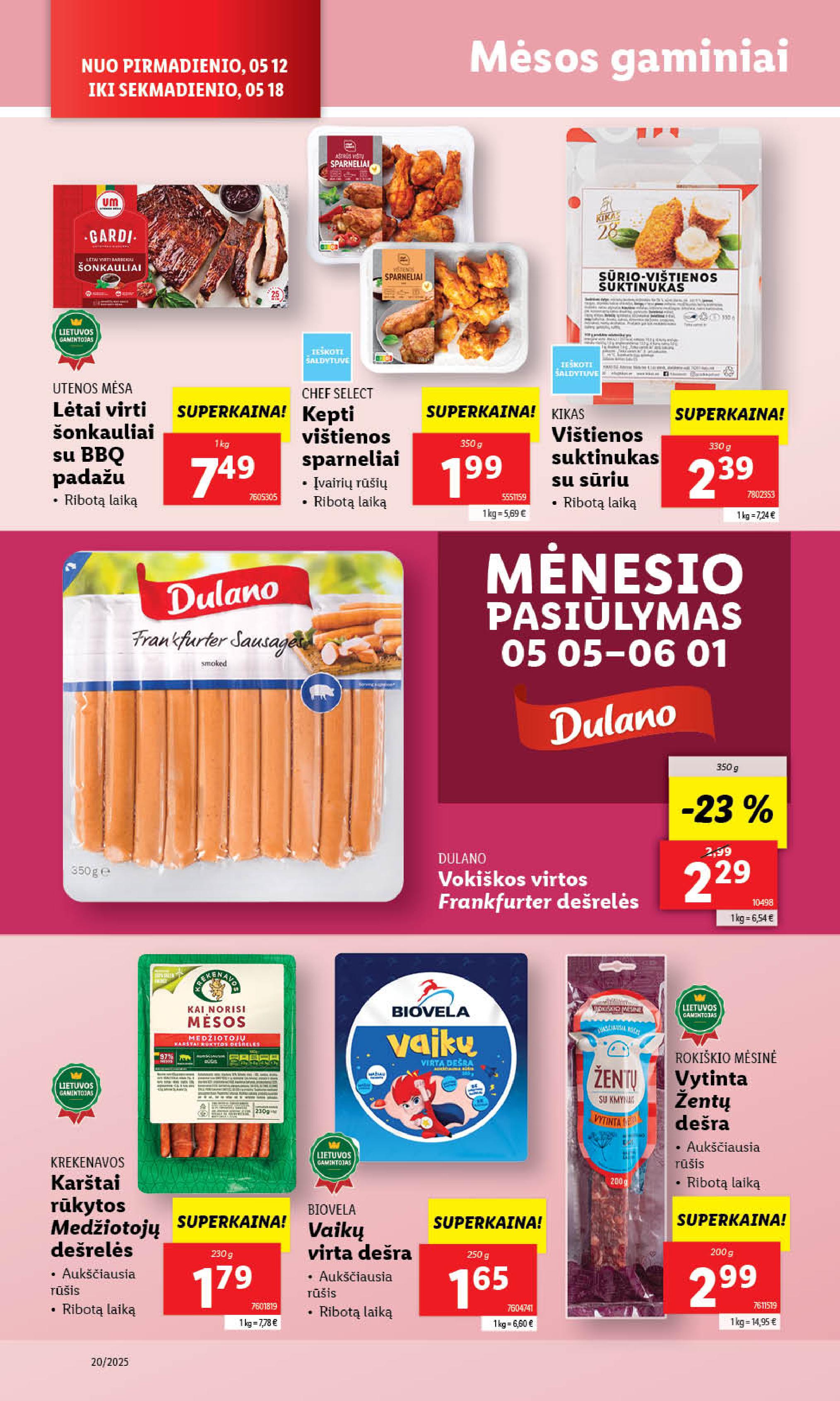 Naujausias LIDL kaininis katalogas 2025.05.12 - 2025.05.18