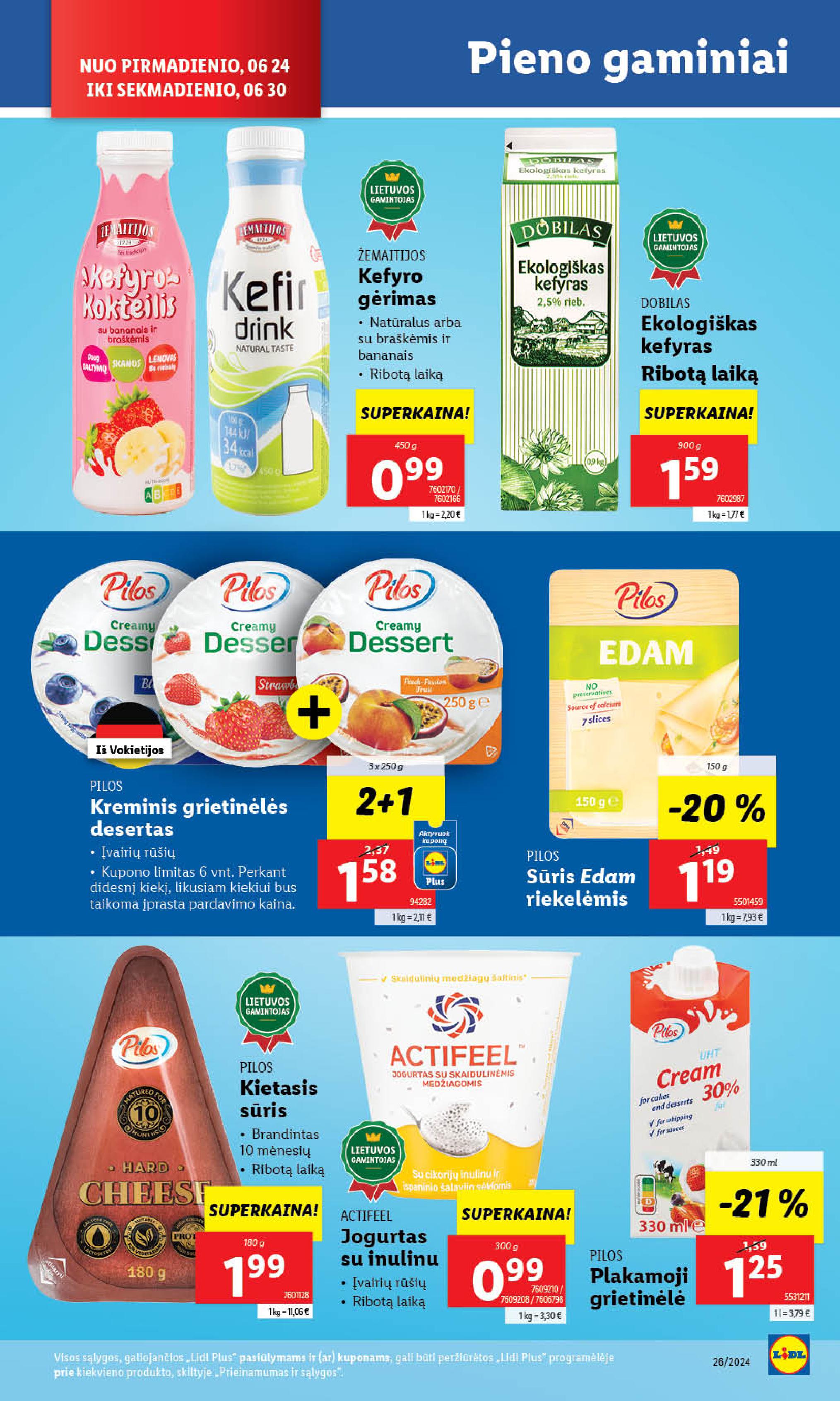 Naujausias LIDL kaininis katalogas 2024.06.24 - 2024.06.30