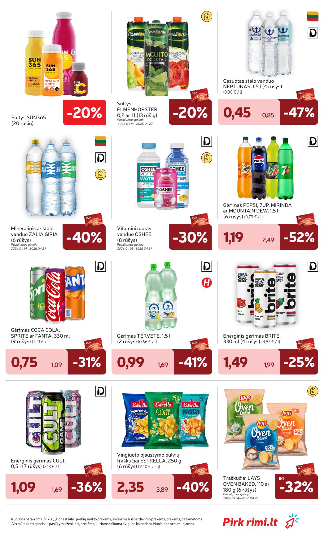 Naujausias RIMI kaininis katalogas 2026.04.21 - 2026.04.27