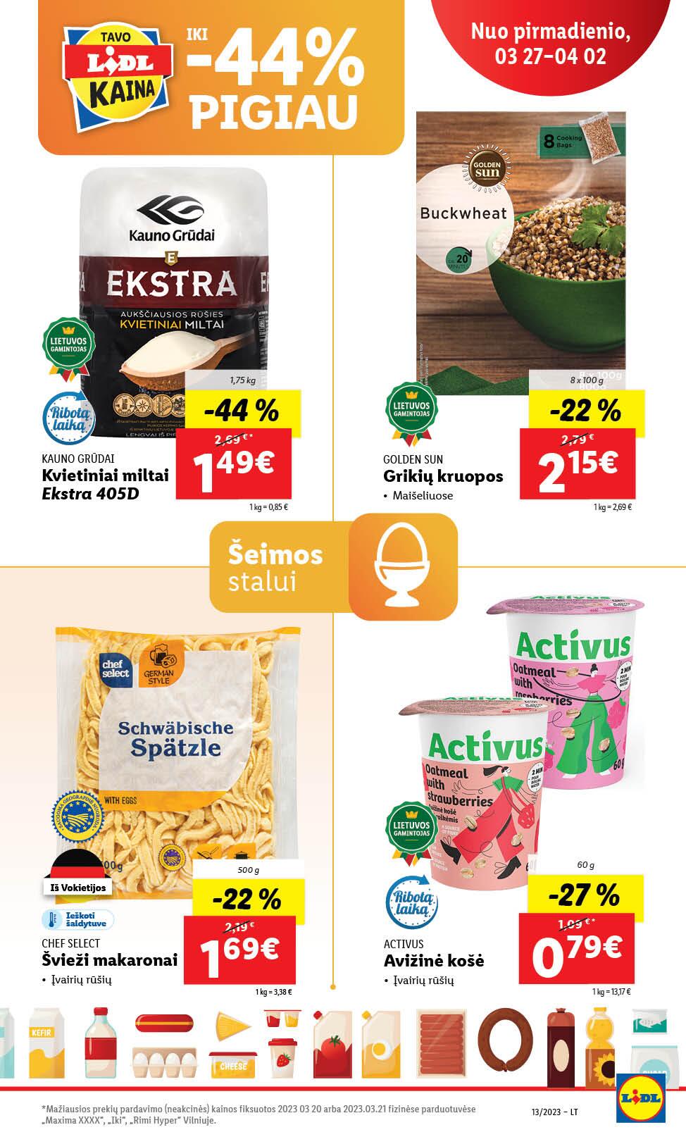 Naujausias LIDL kaininis katalogas 2023.03.16 - 2023.04.02