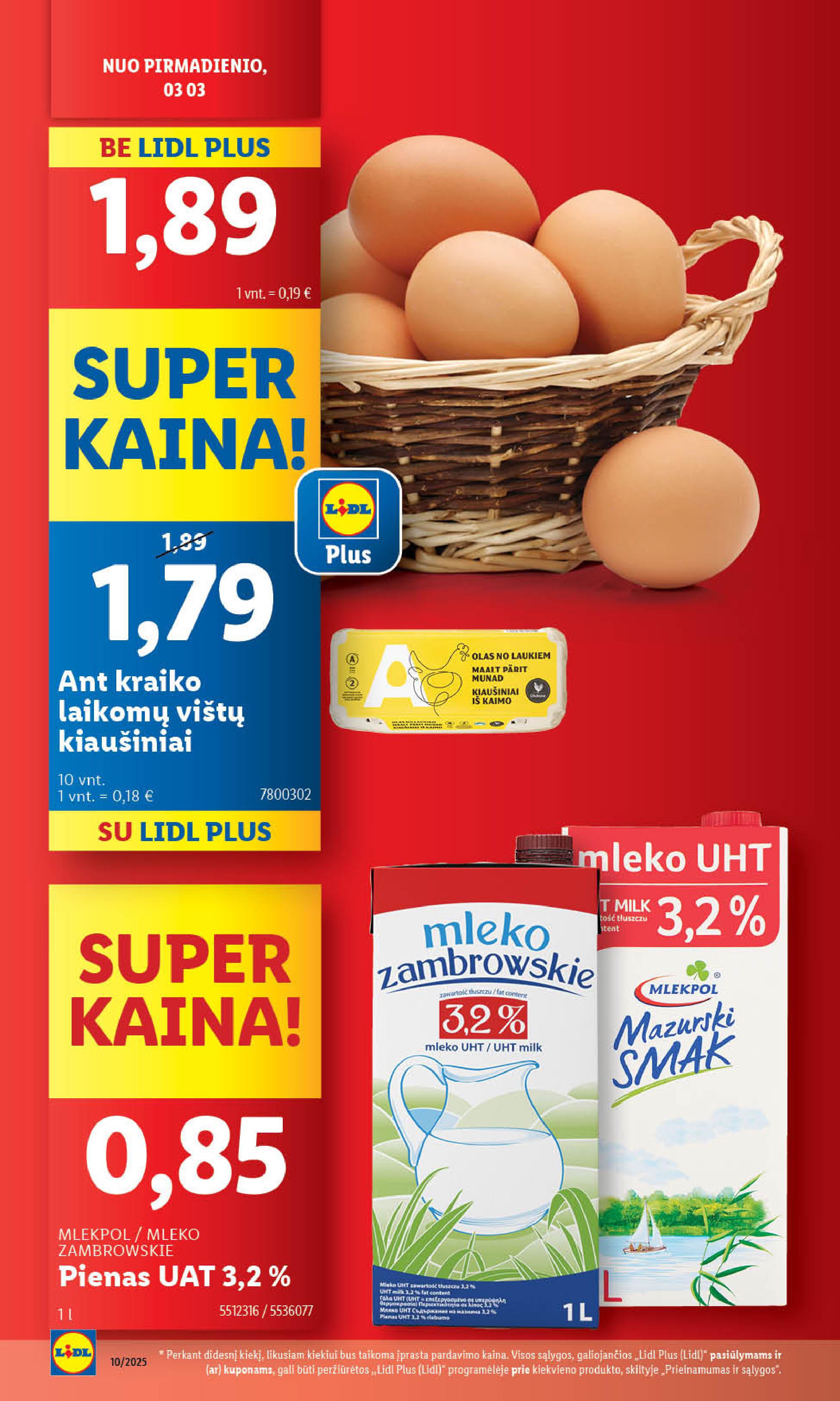 Naujausias LIDL kaininis katalogas 2025.03.03 - 2025.03.09