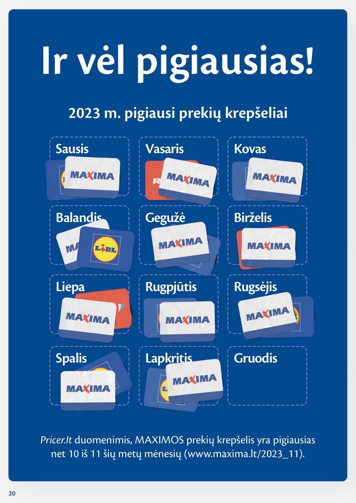 Naujausias MAXIMA kaininis katalogas 2023.12.19 - 2023.12.26