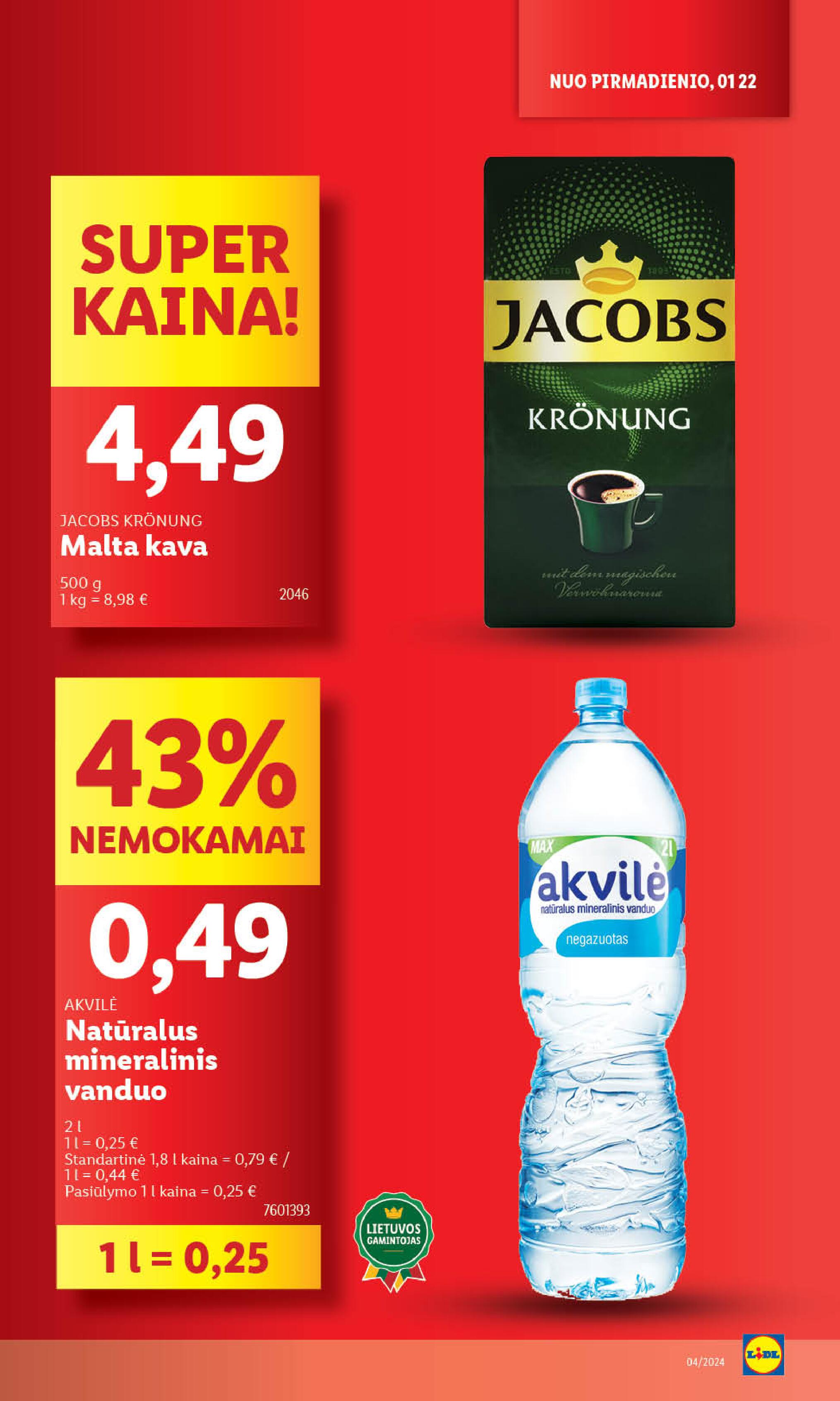Naujausias LIDL kaininis katalogas 2024.01.22 - 2024.01.28