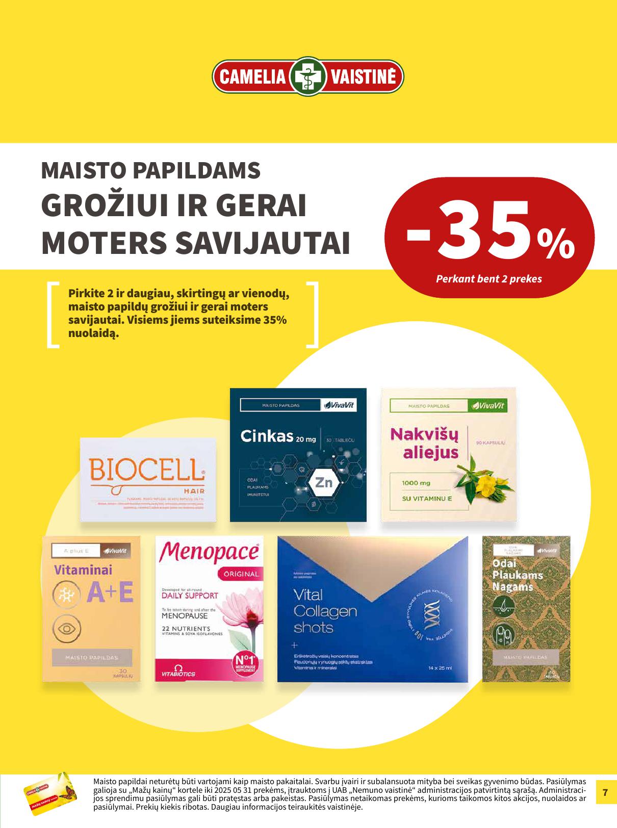 Naujas CAMELIA leidinys nuo 2025.05.01 iki 2025.05.31