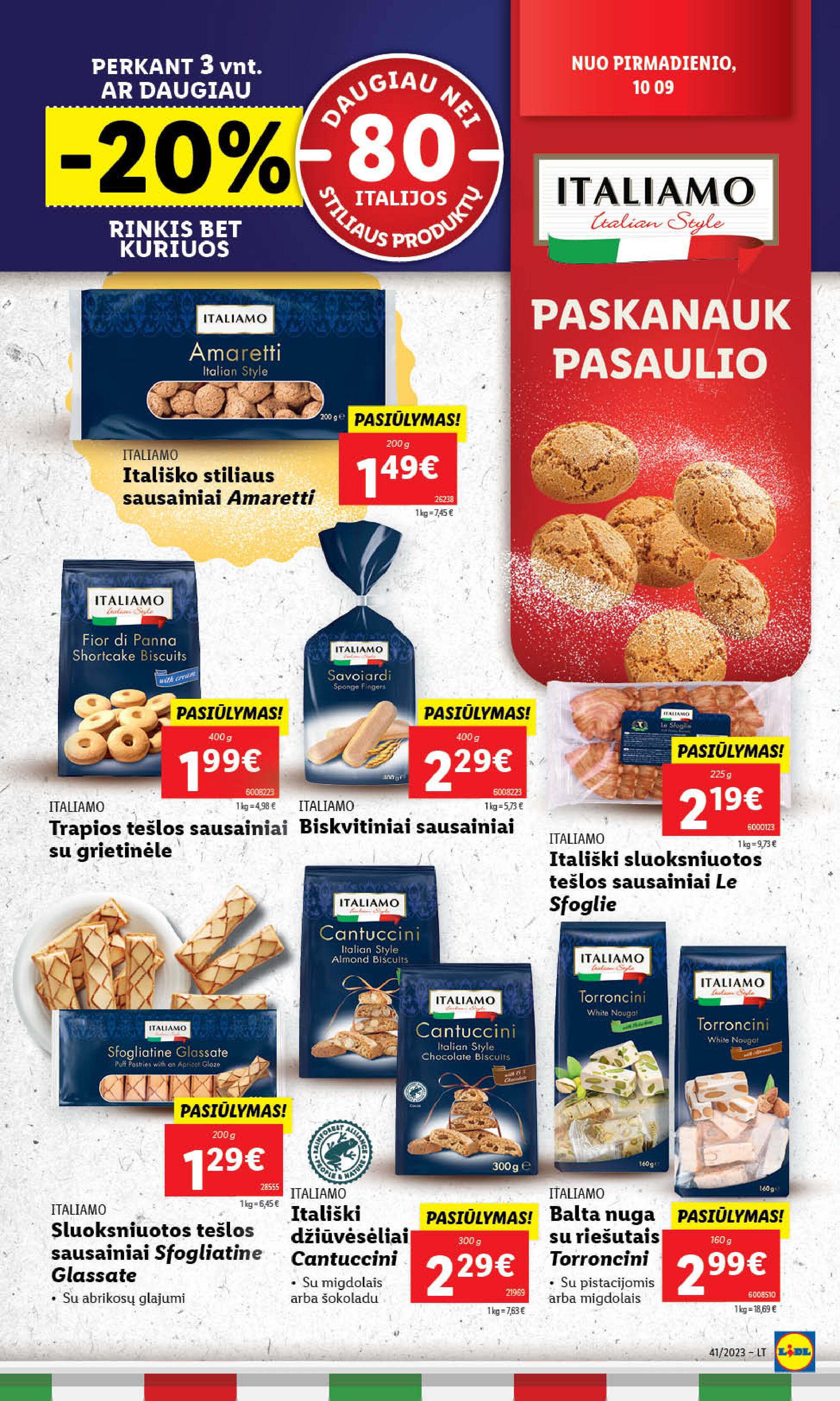 Naujausias LIDL kaininis katalogas 2023.10.09 - 2023.10.15