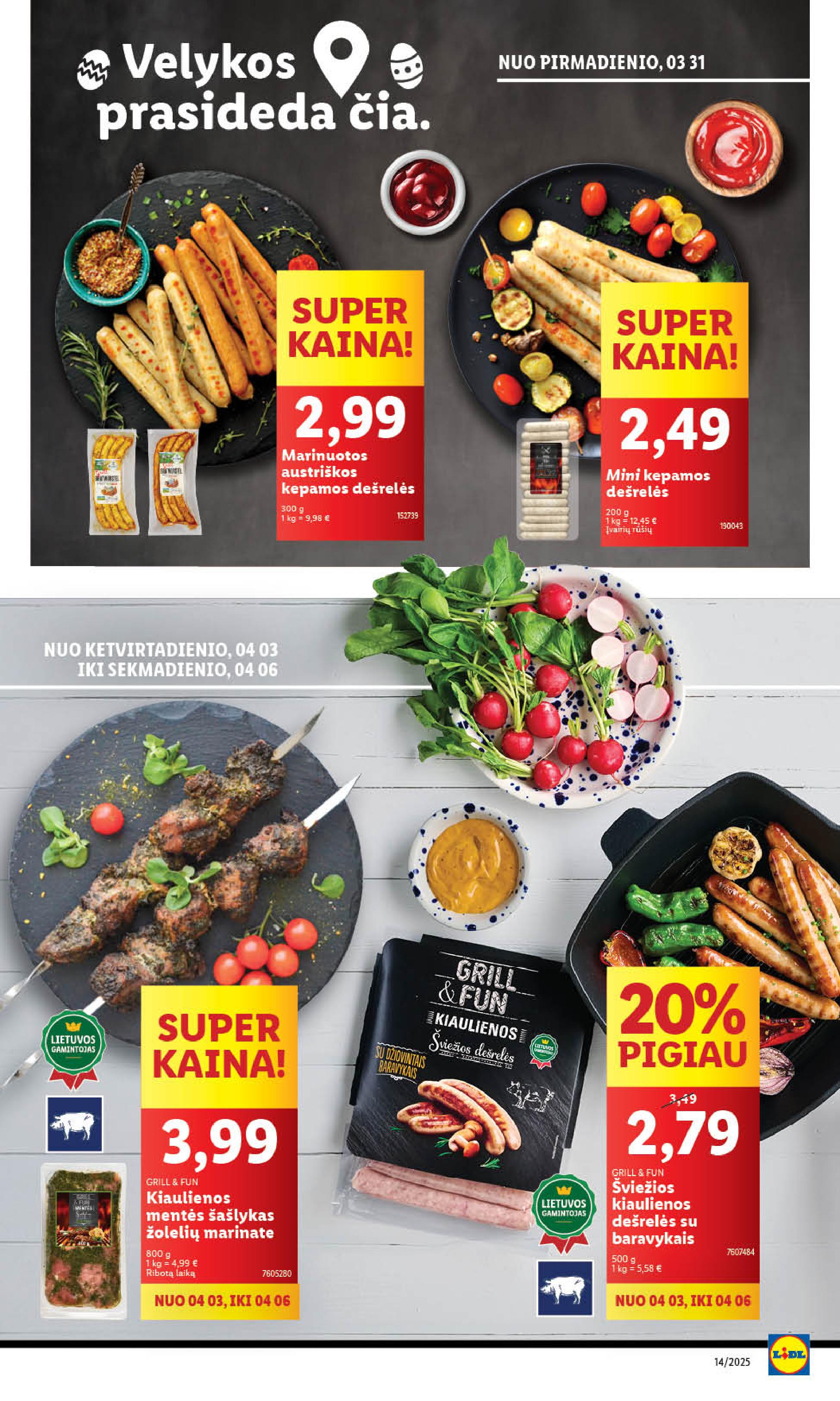 Naujausias LIDL kaininis katalogas 2025.03.31 - 2025.04.06