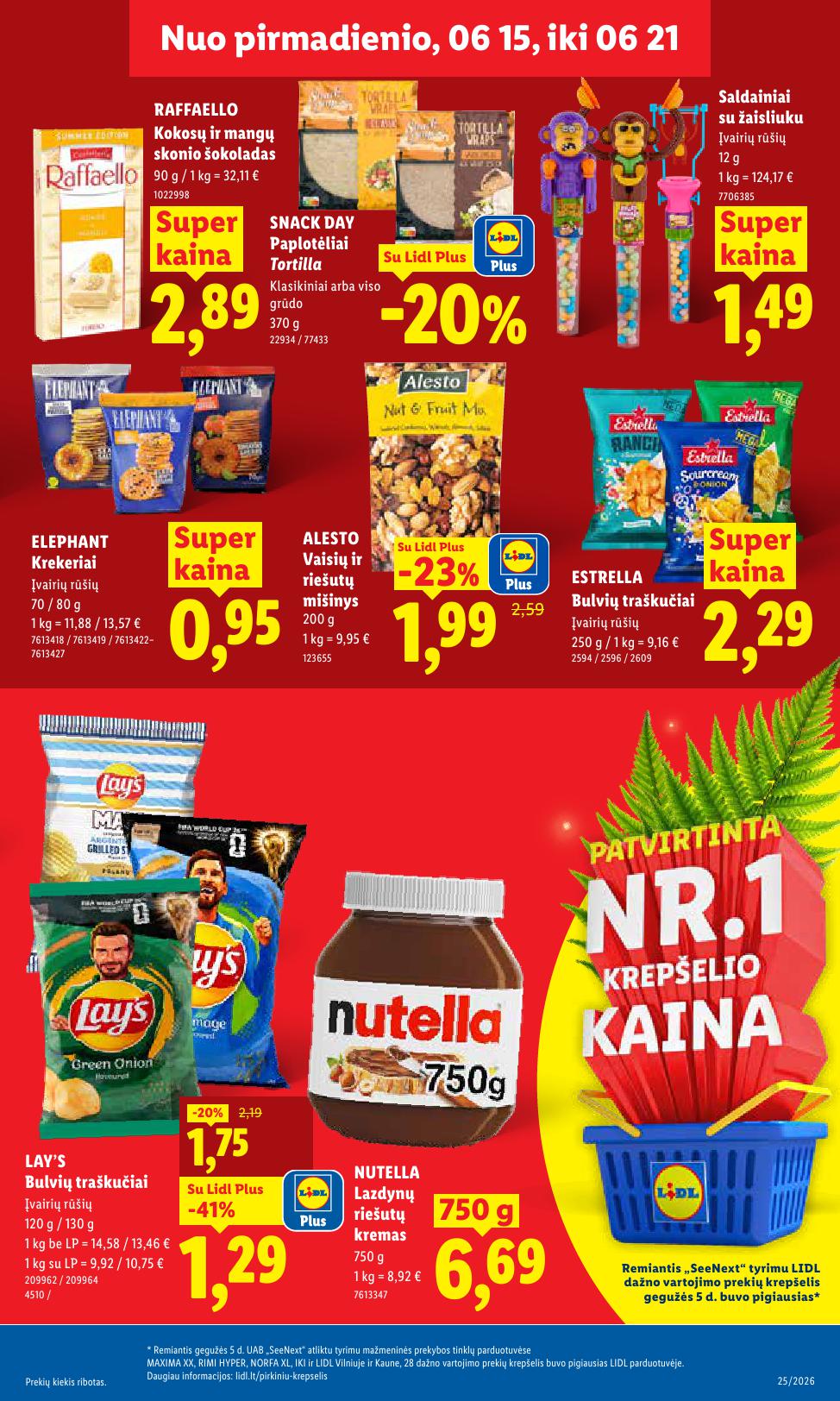 Naujausias LIDL kaininis katalogas 2026.06.15 - 2026.06.21