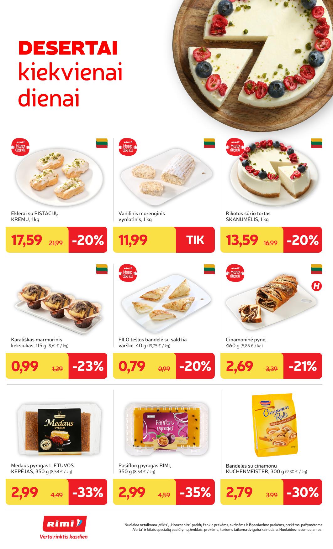 Naujausias RIMI kaininis katalogas 2026.04.07 - 2026.04.13