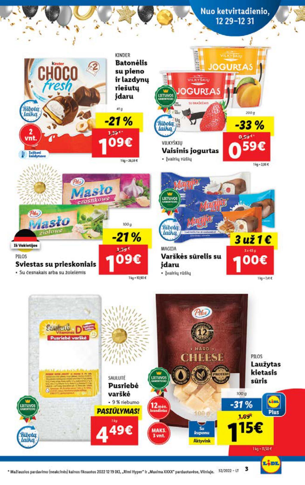 Naujausias LIDL kaininis katalogas 2022.12.26 - 2023.01.01