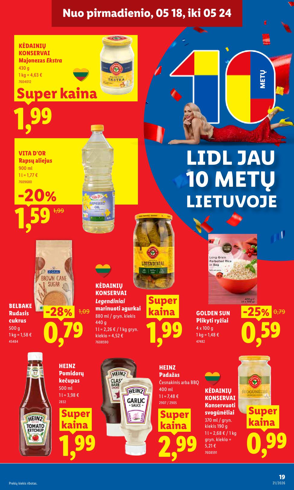 Naujausias LIDL kaininis katalogas 2026.05.18 - 2026.05.24