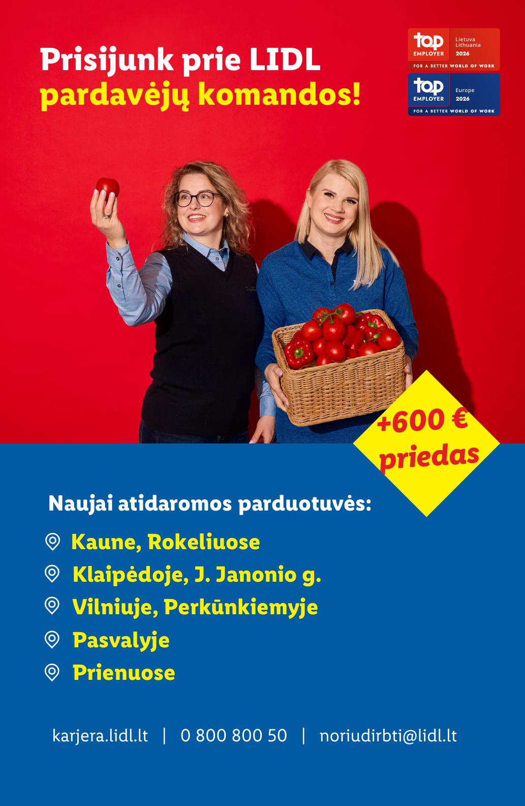 Naujausias LIDL kaininis katalogas 2026.07.20 - 2026.07.26