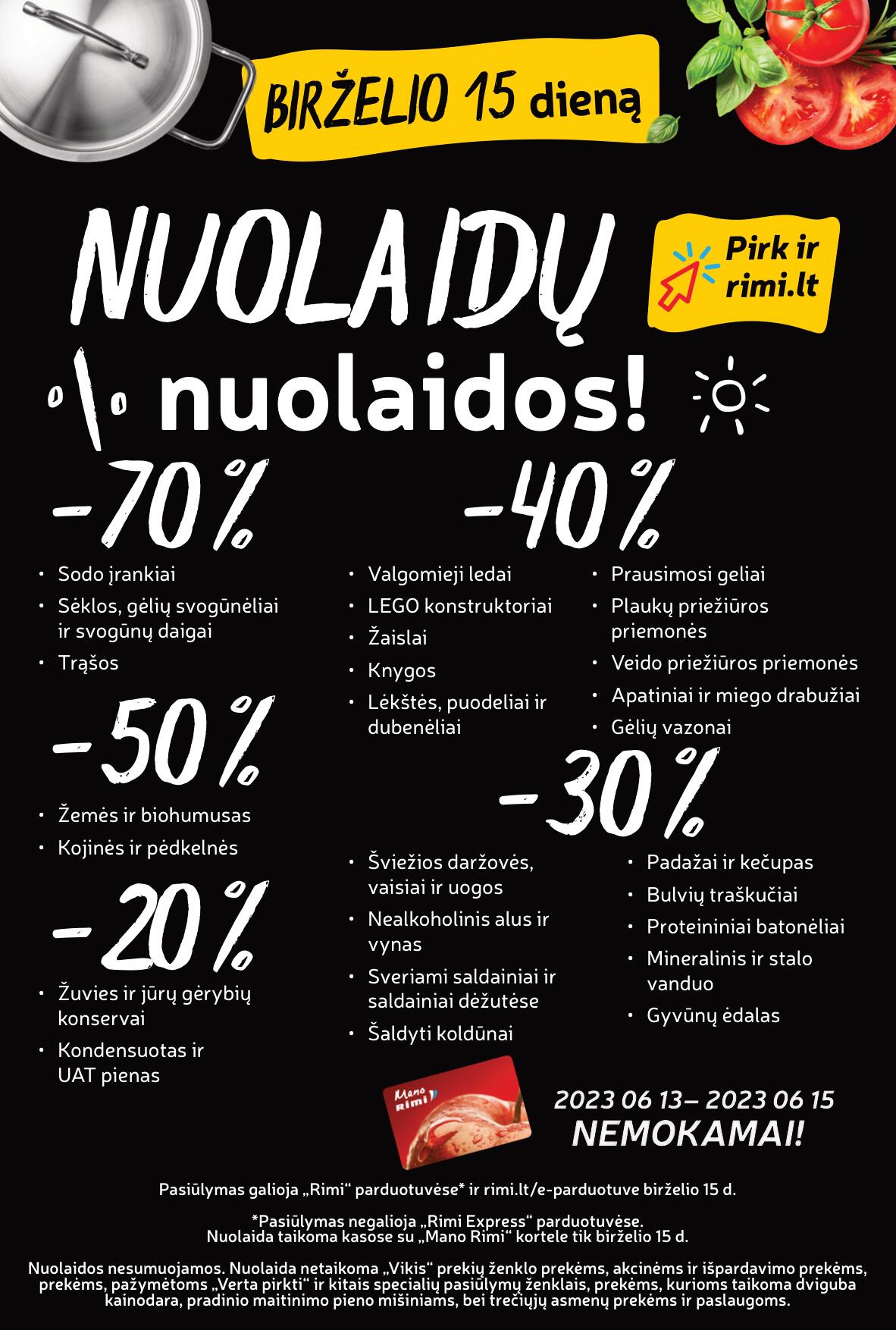 Naujausias RIMI kaininis katalogas 2023.06.13 - 2023.06.19
