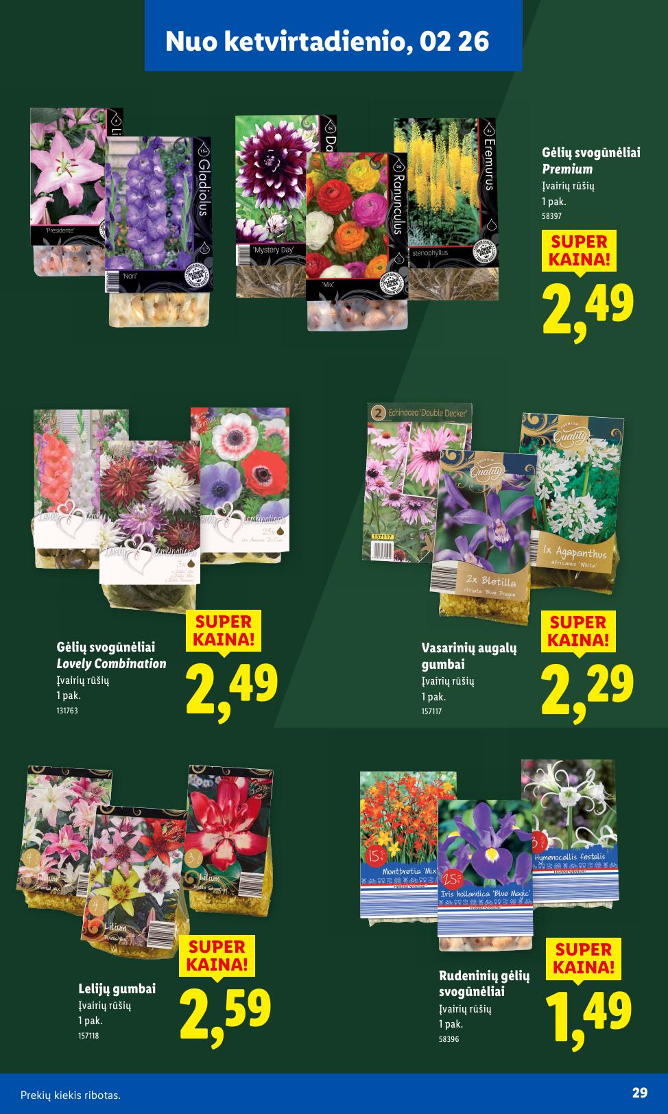 LIDL katalogas "Sodui valio !" galioja nuo 2026.02.16