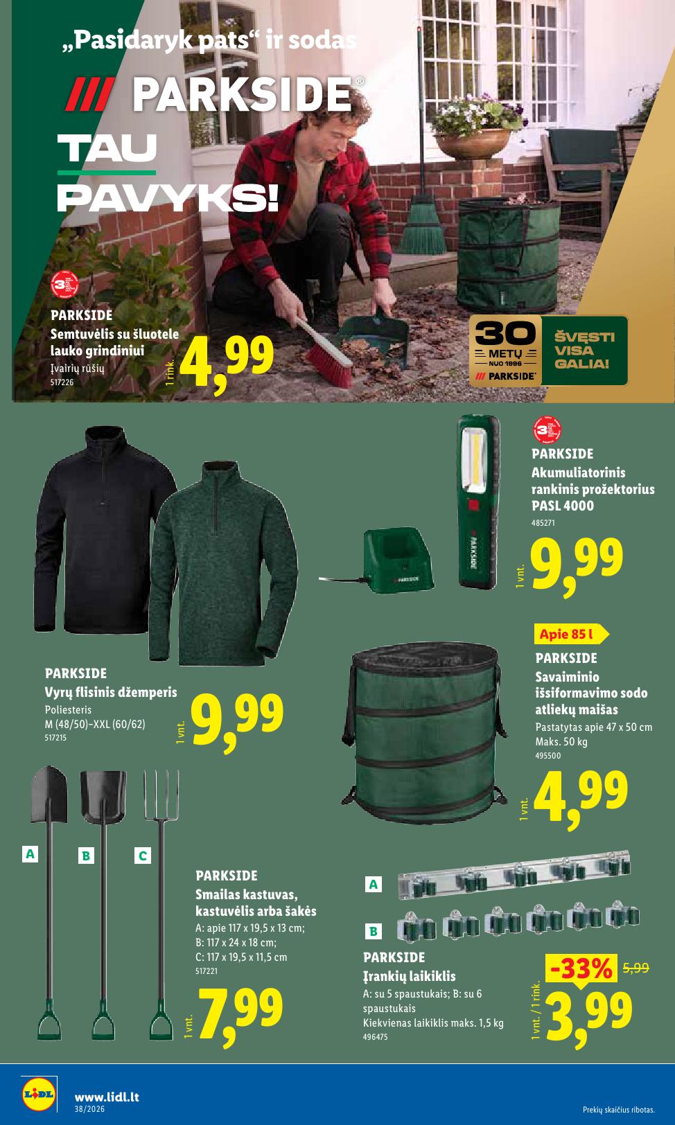 LIDL ne maisto prekių leidinys 2026.09.14 - 2026.09.20