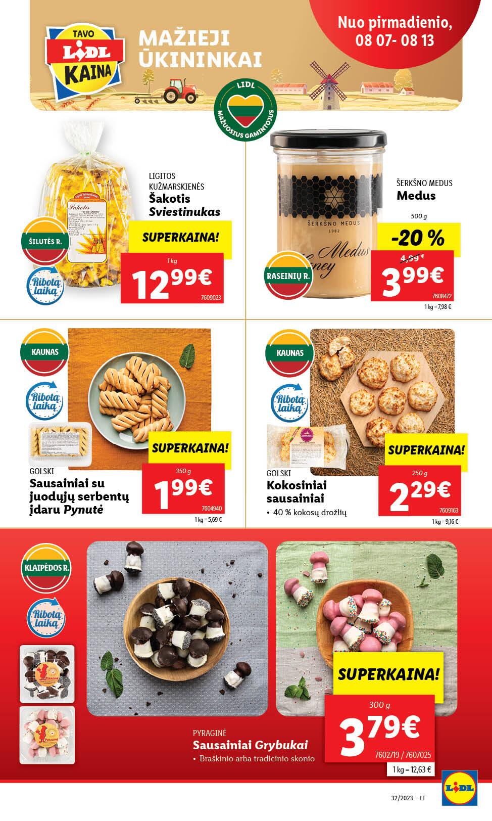 Naujausias LIDL kaininis katalogas 2023.08.07 - 2023.08.13