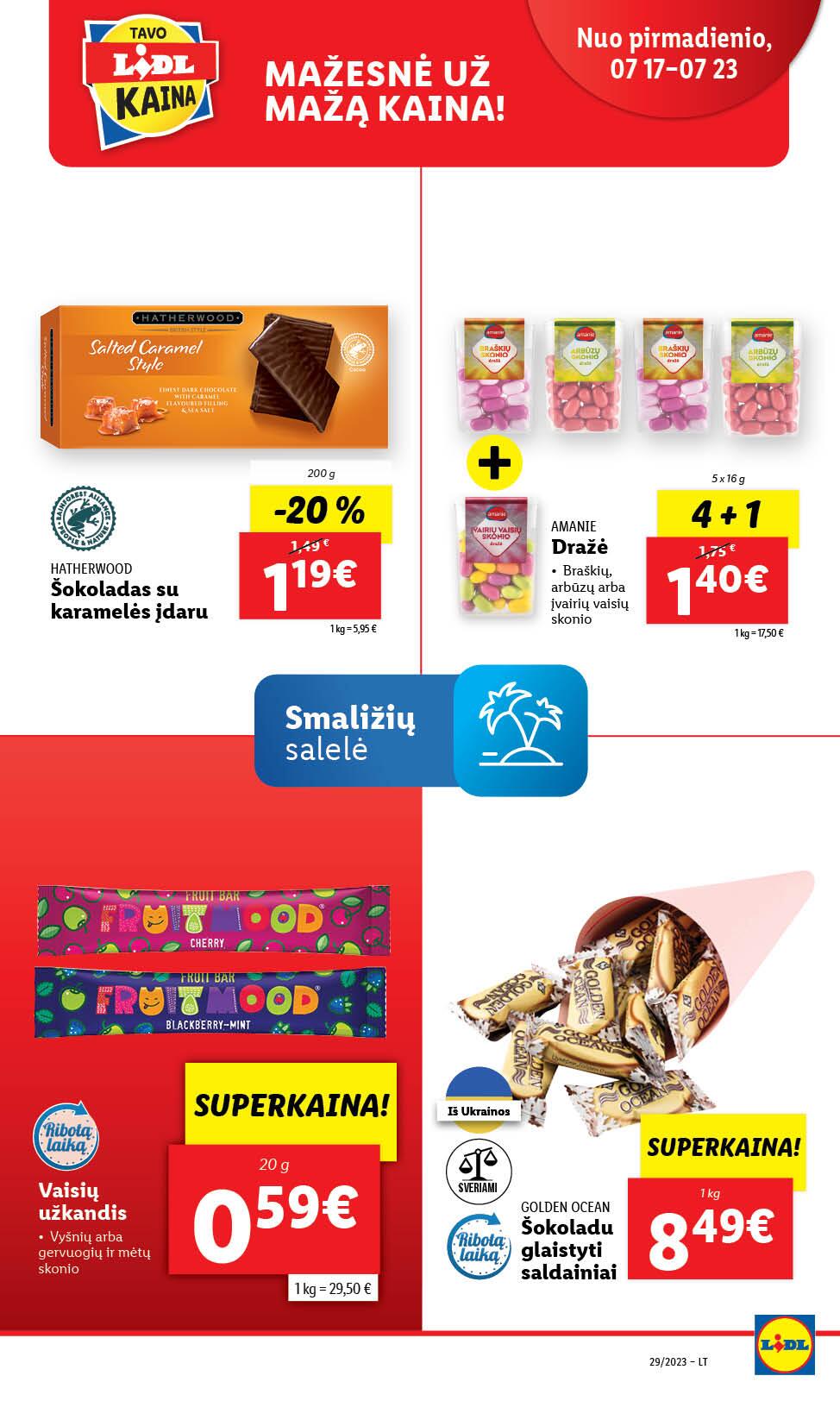 Naujausias LIDL kaininis katalogas 2023.07.17 - 2023.07.23
