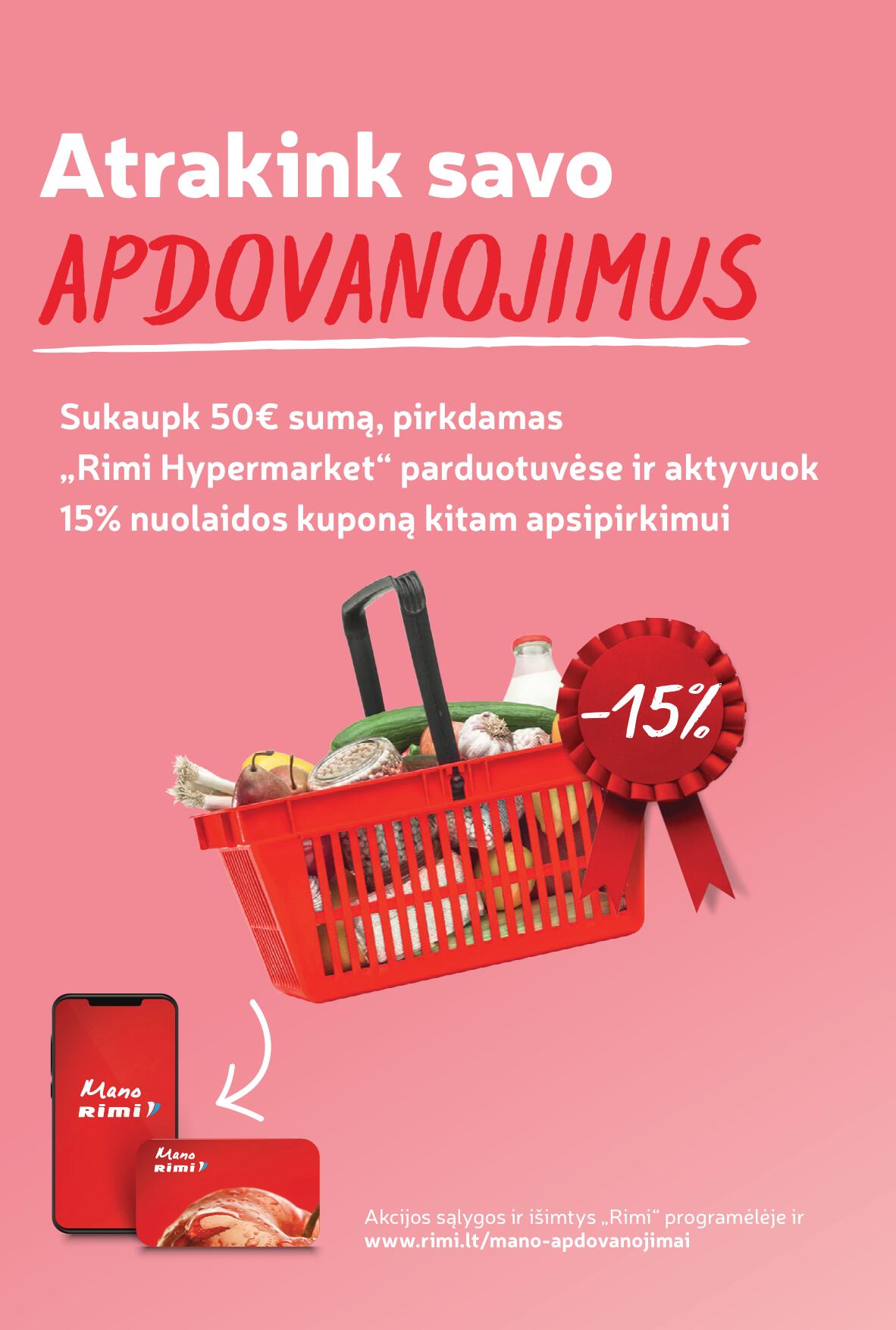 Naujausias RIMI kaininis katalogas 2023.08.15 - 2023.08.21