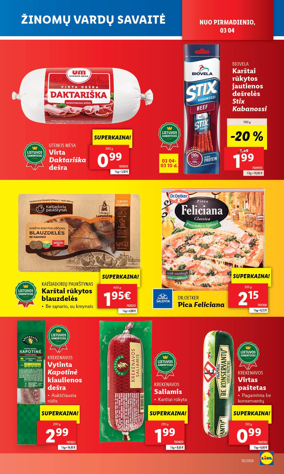 Naujausias LIDL kaininis katalogas 2024.03.04 - 2024.03.10