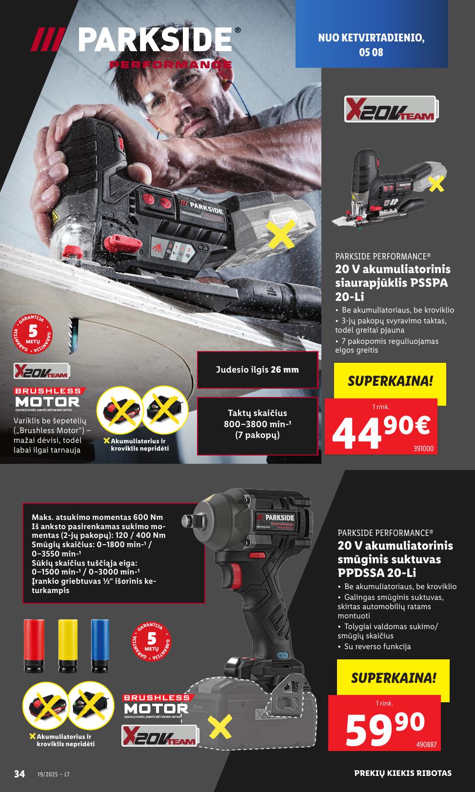 LIDL ne maisto prekių leidinys 2025.05.05 - 2025.05.11