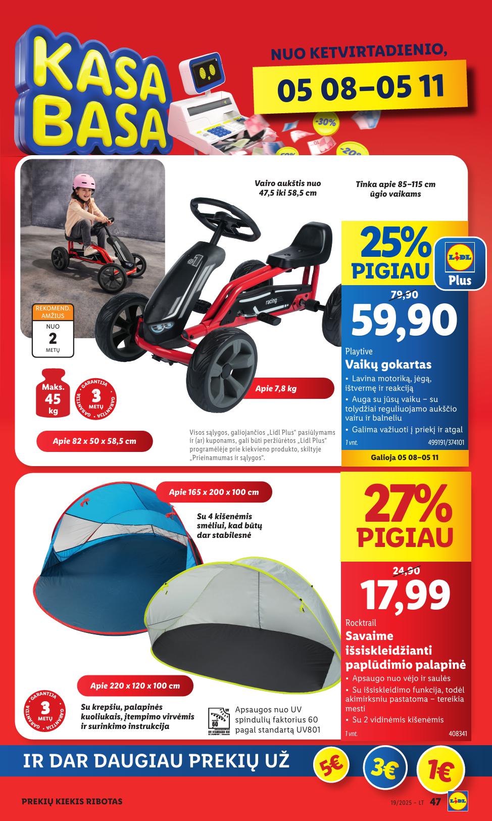 LIDL ne maisto prekių leidinys 2025.05.05 - 2025.05.11
