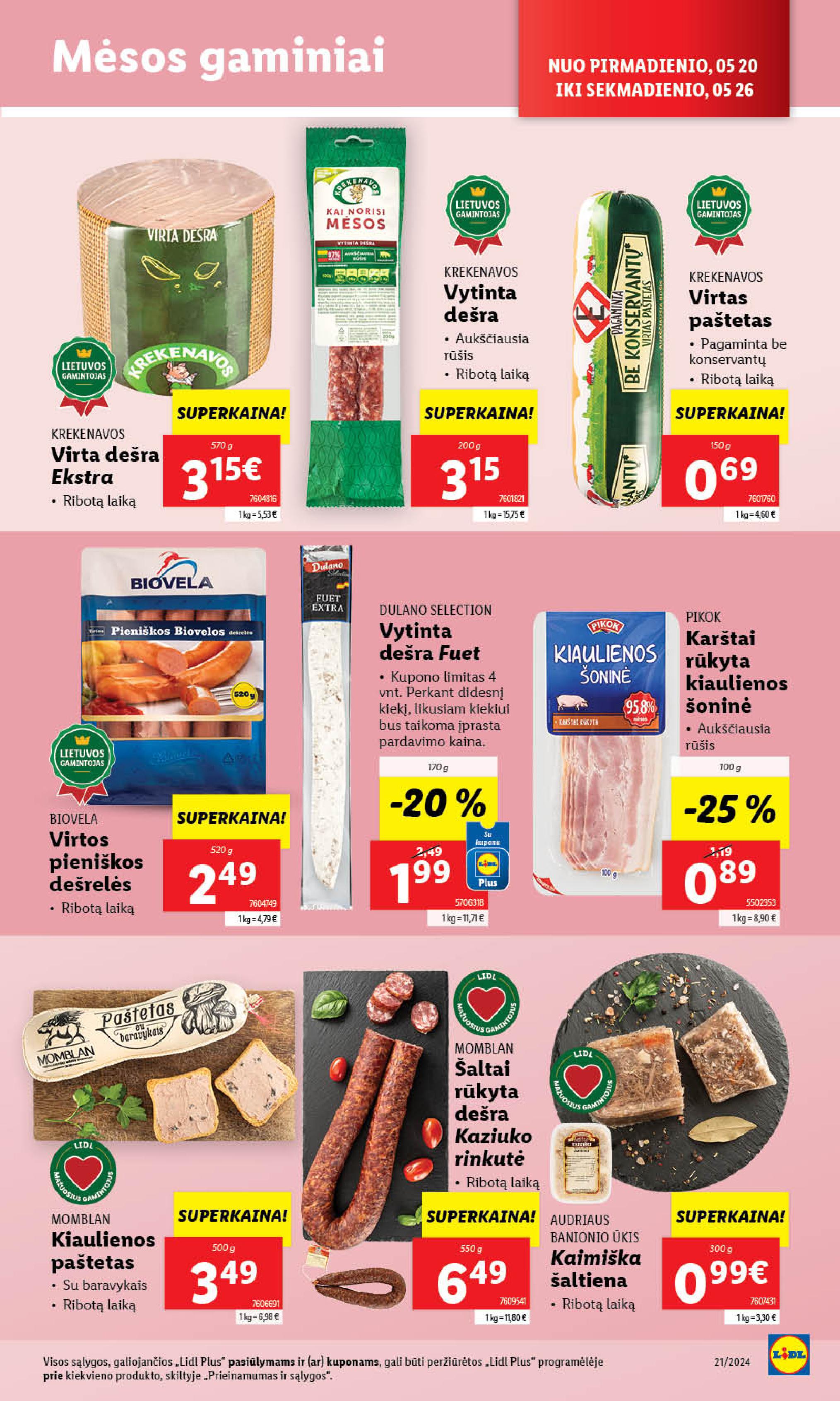 Naujausias LIDL kaininis katalogas 2024.05.20 - 2024.05.26