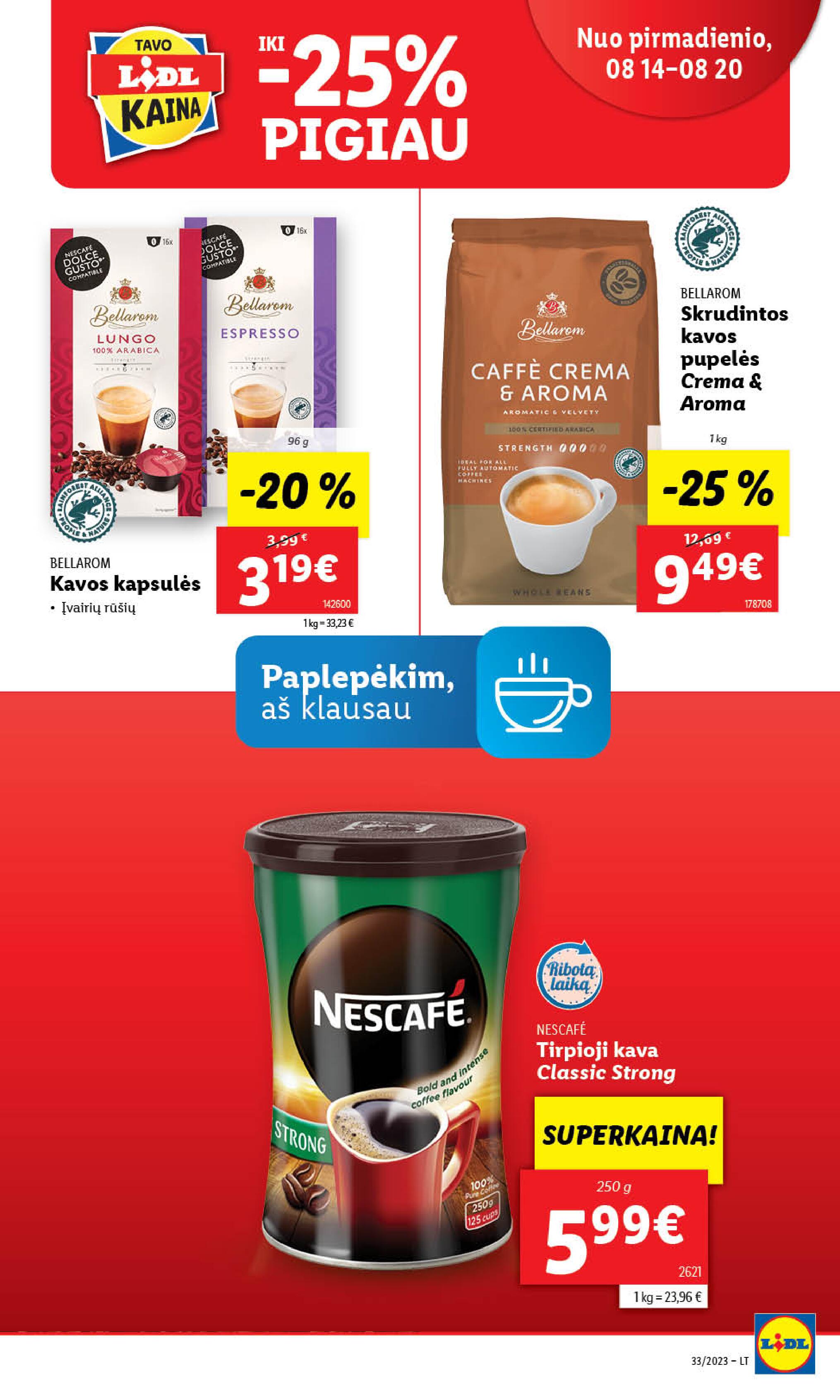 Naujausias LIDL kaininis katalogas 2023.08.14 - 2023.08.20
